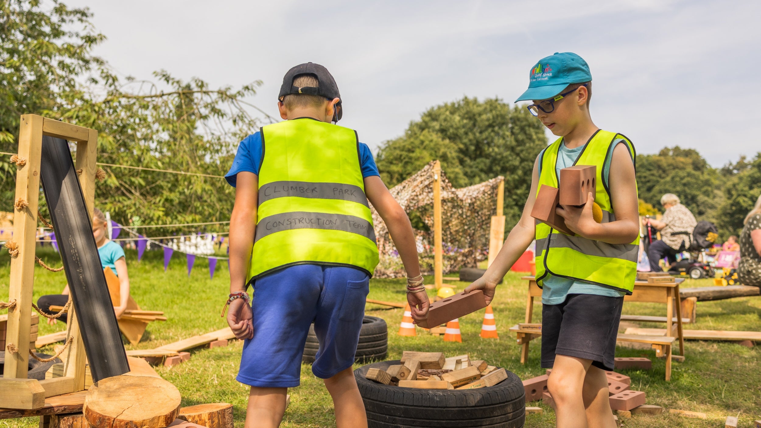 Loose Parts Zone at Clumber's Summer of Play