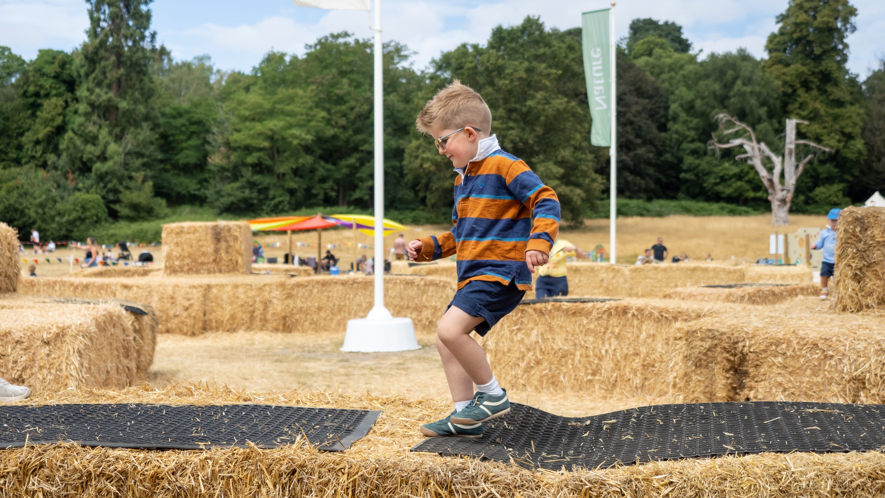 Summer of Play 2026 straw bales