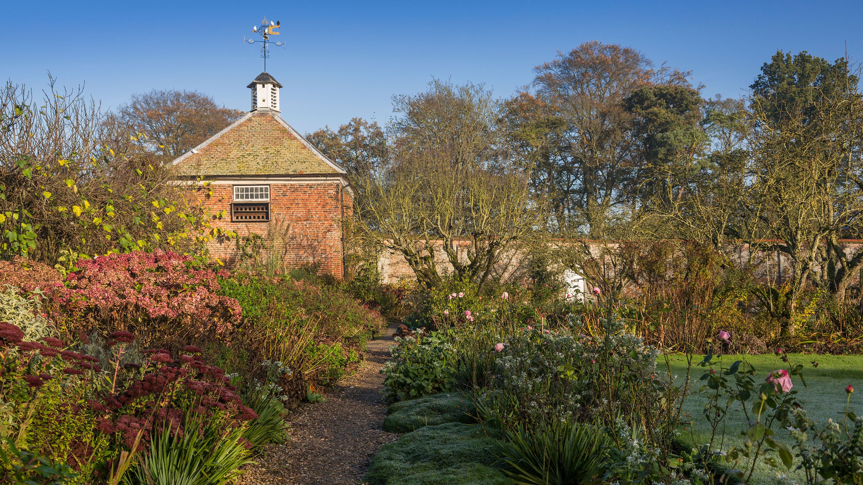The walled garden at Gunby Hall, Lincolnshire