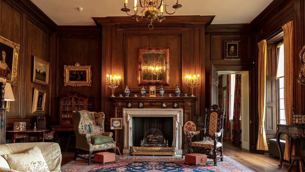 Music room inside Gunby Hall