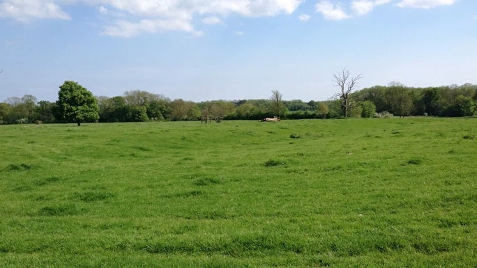 Remains of the deserted medieval village 'Gunnebi' in Lincolnshire
