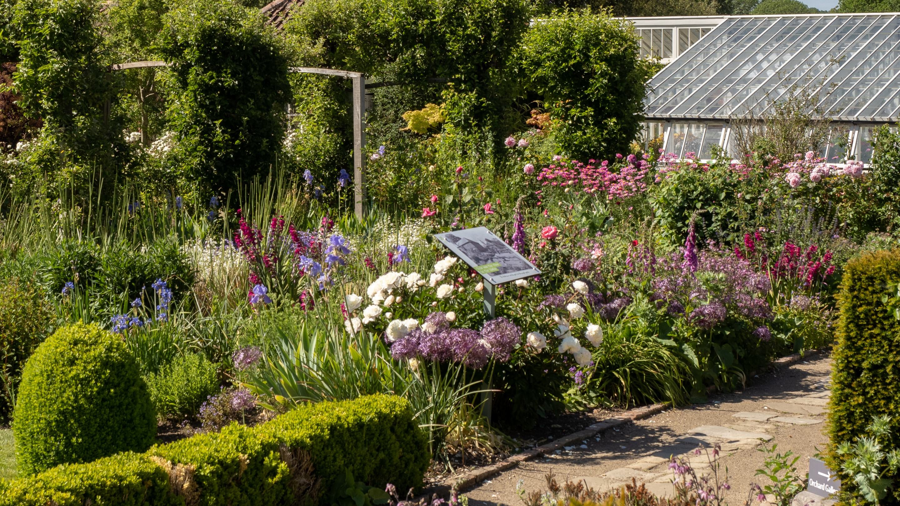 Kitchen Gardens at Gunby Hall, Lincolnshire.
