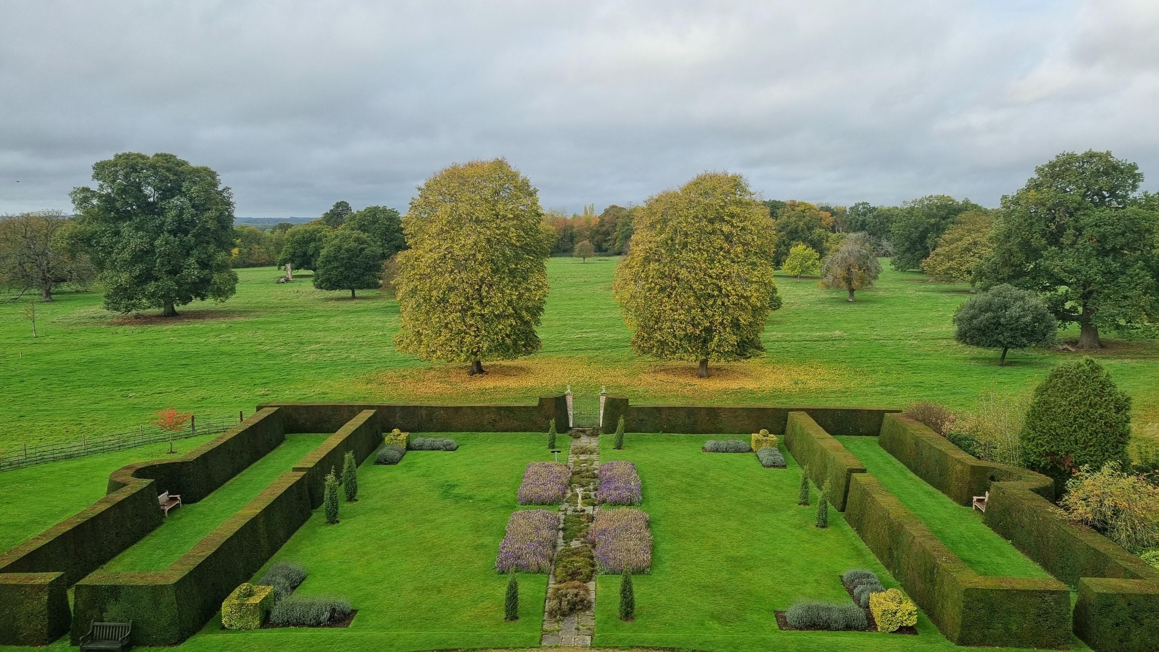 Gunby Estate Hall and Gardens in autumn