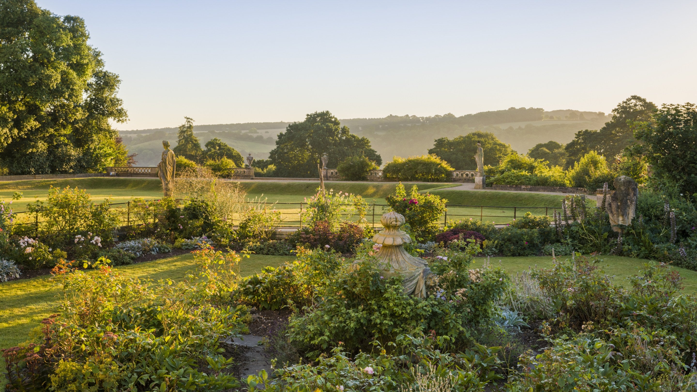 The garden at Basildon Park, Berkshire