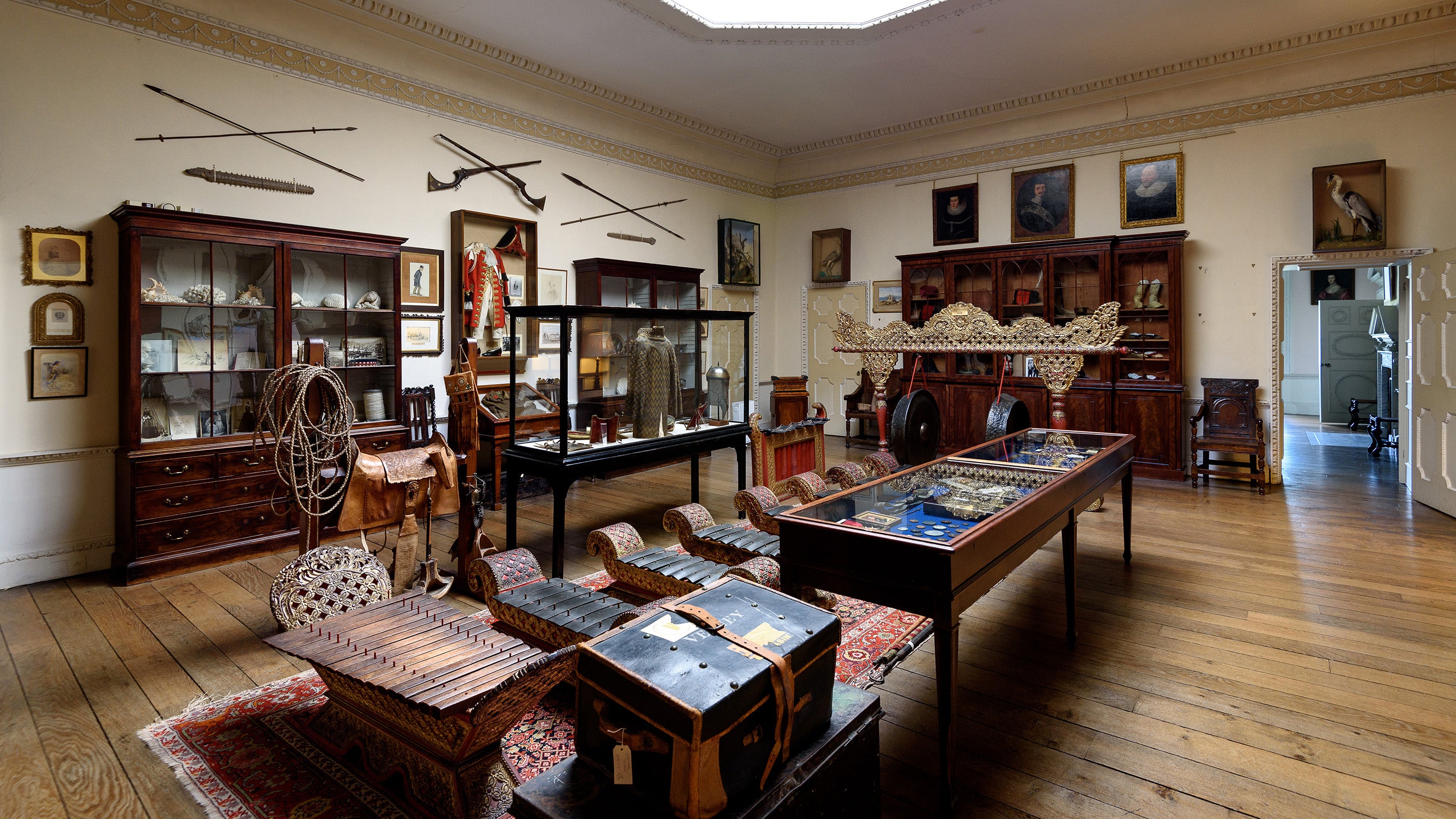 The museum room is home to a collection of curiosities that have been collected on the many travels of the Verney family. From swords to flags and even an orange that was given to a soldier by Florence Nightingale while in the Crimea.