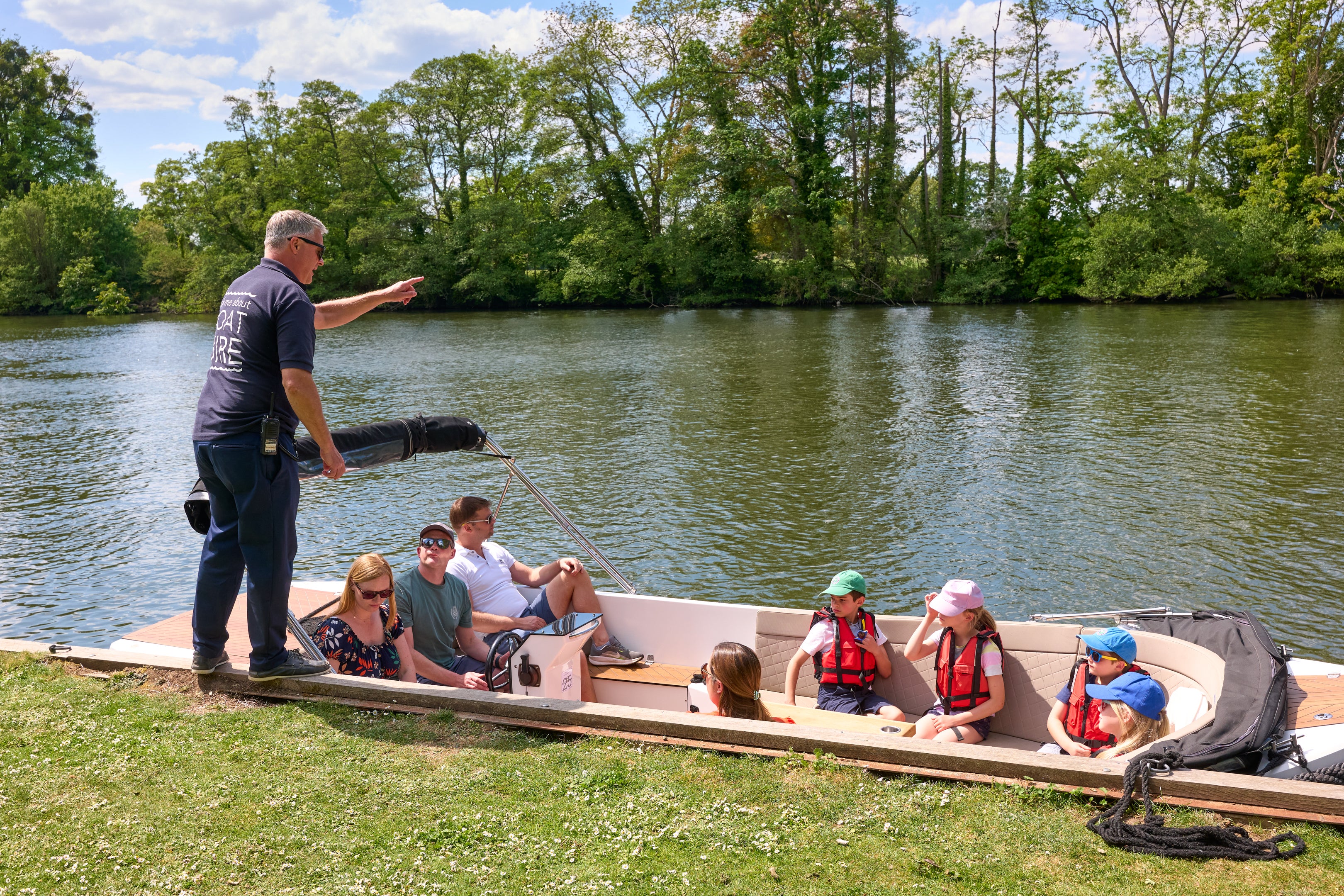 Boating on the Thames at Cliveden, Buckinghamshire