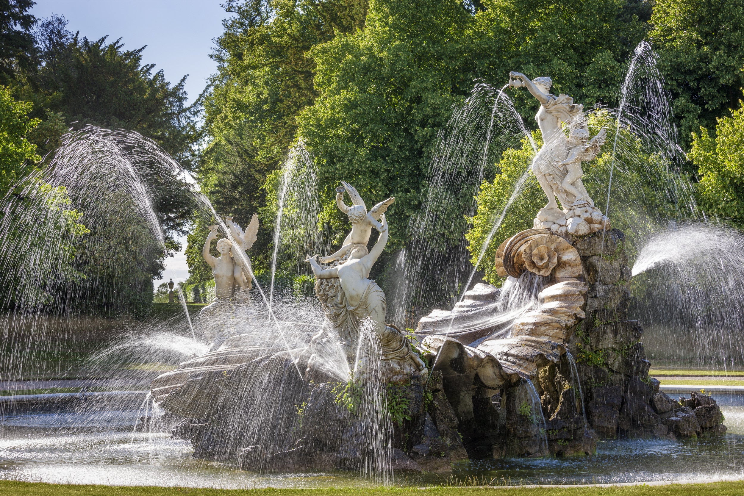 The Fountain of Love in the summer at Cliveden, Buckinghamshire