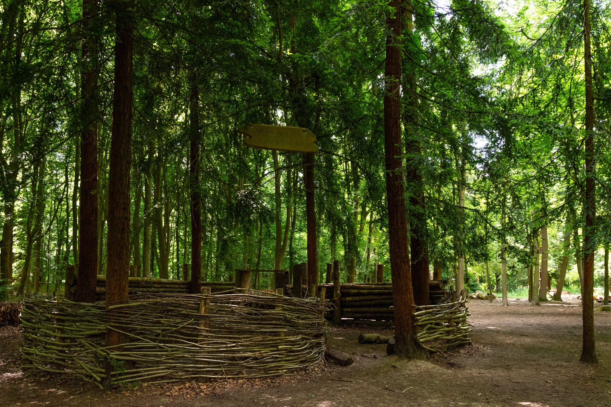 Clive's Play Den in the Woodlands