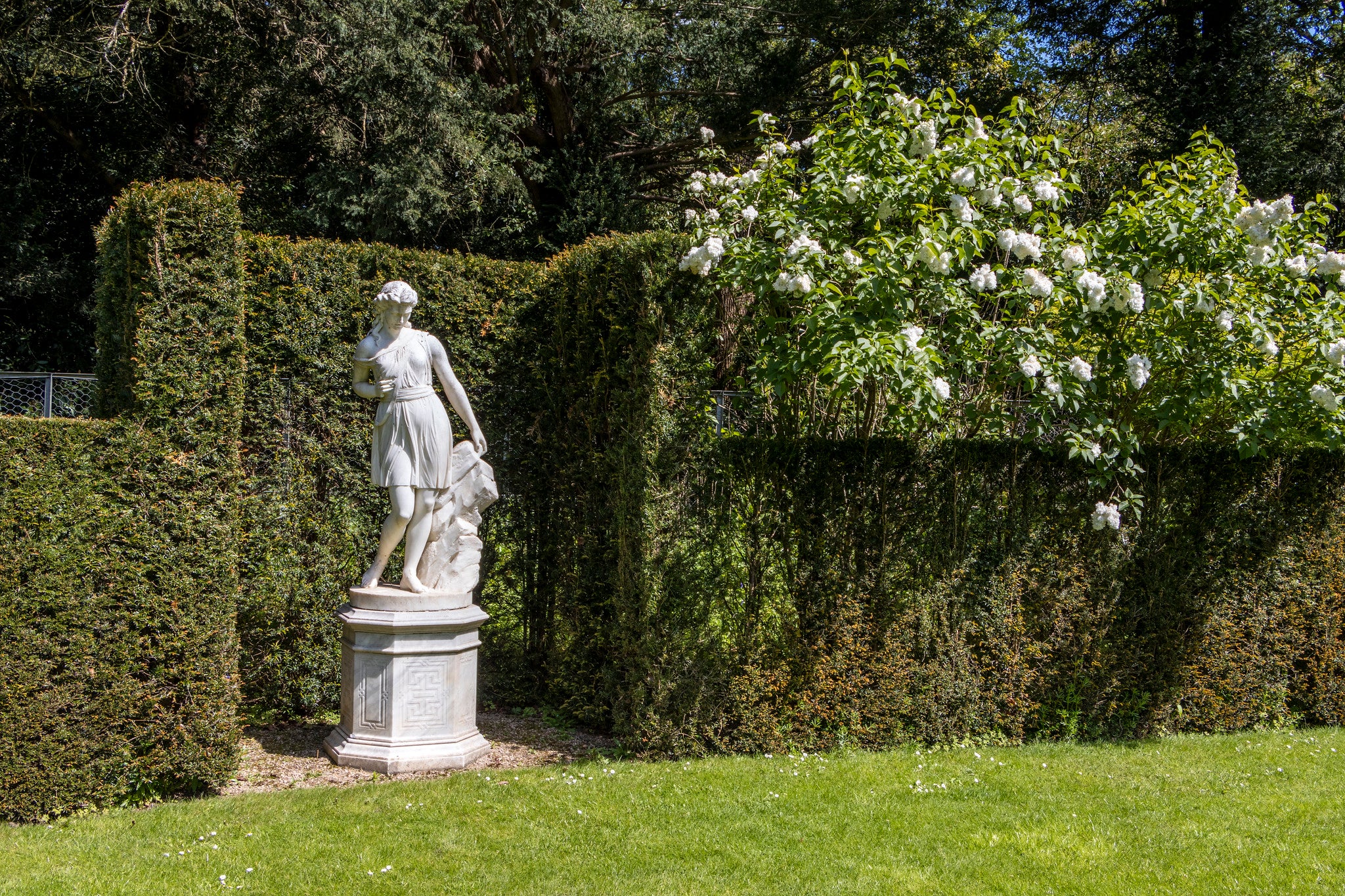 The Wounded Amazon in the Long Garden at Cliveden, Buckinghamshire