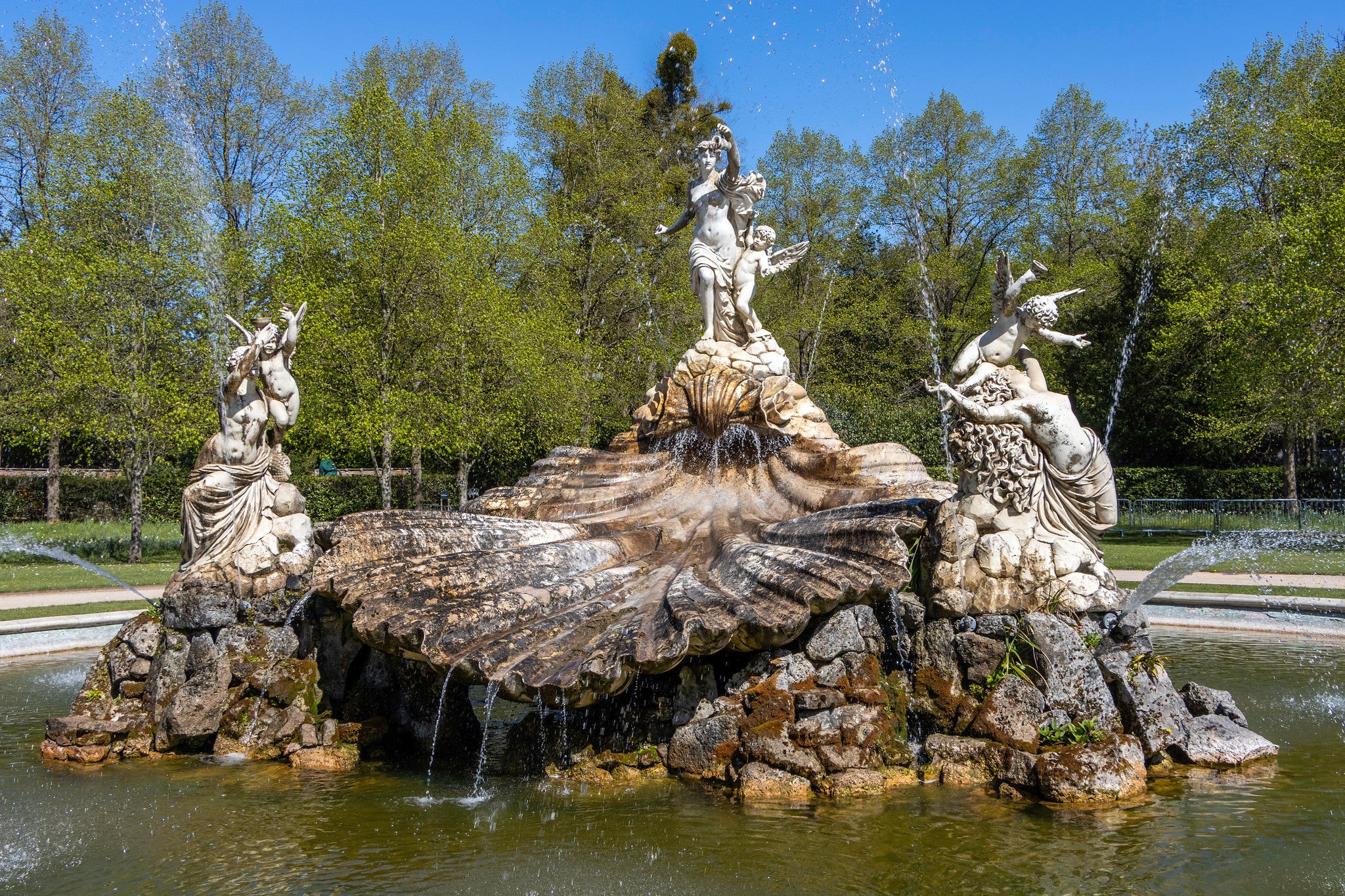 Fountain of Love in spring