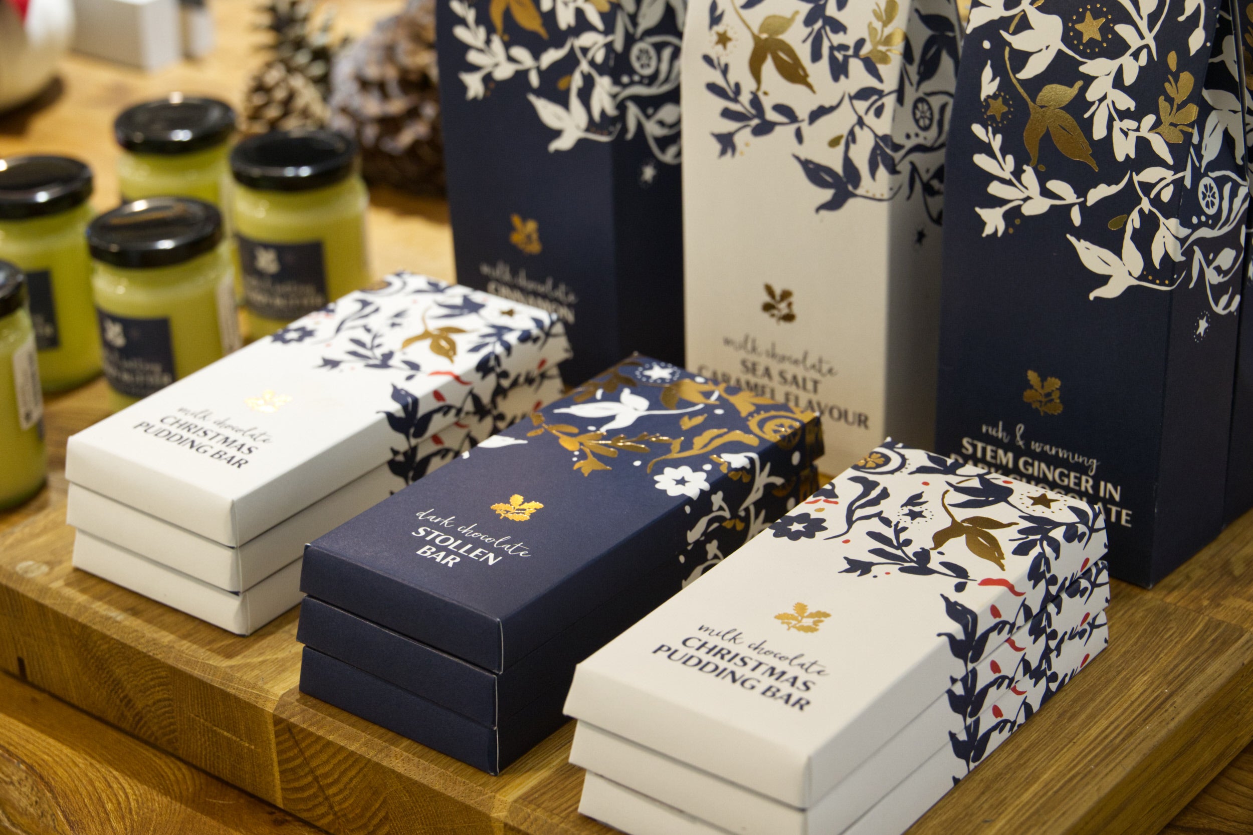 Christmas display in the gift shop.