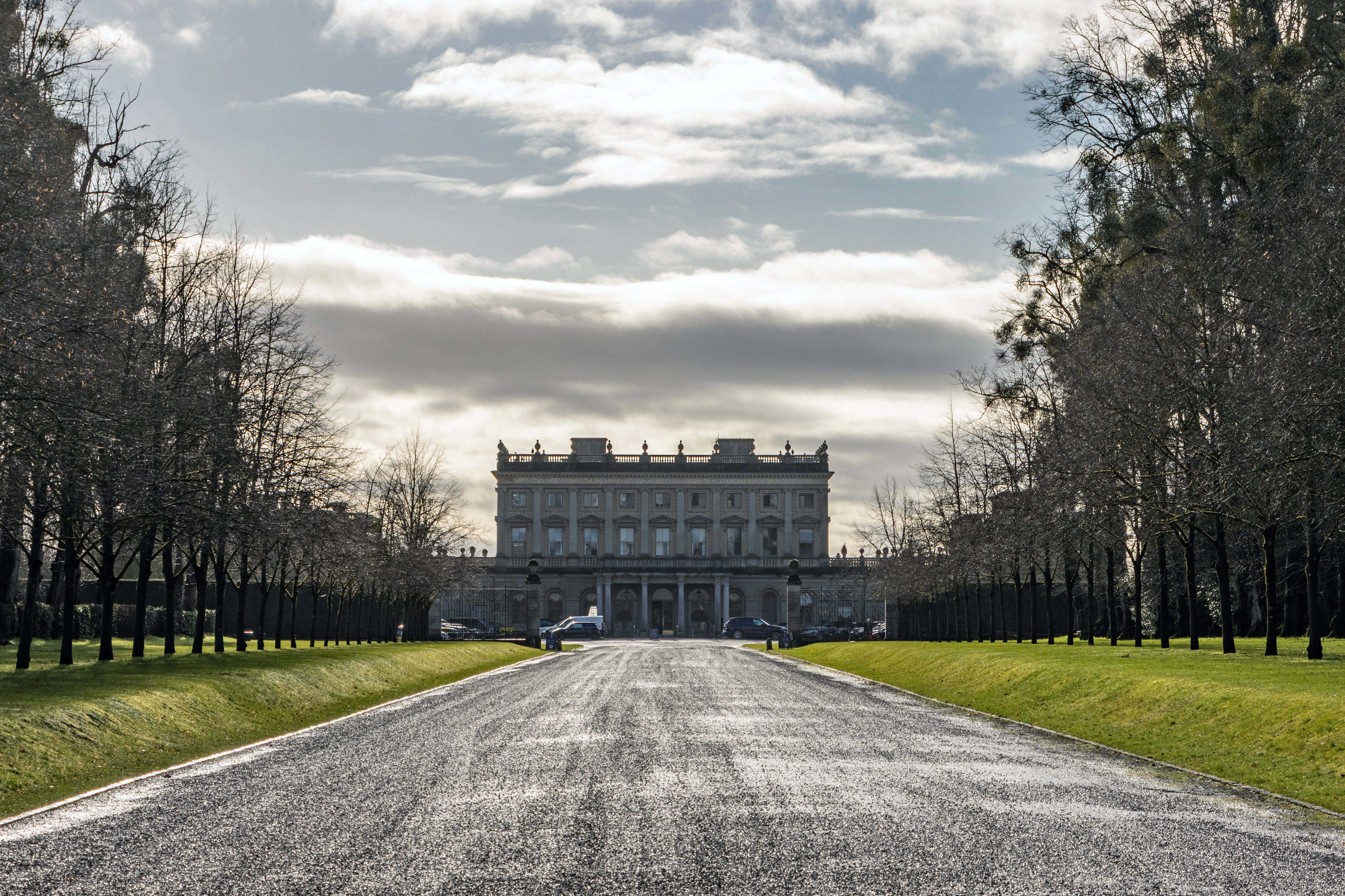 View of Cliveden House in the winter