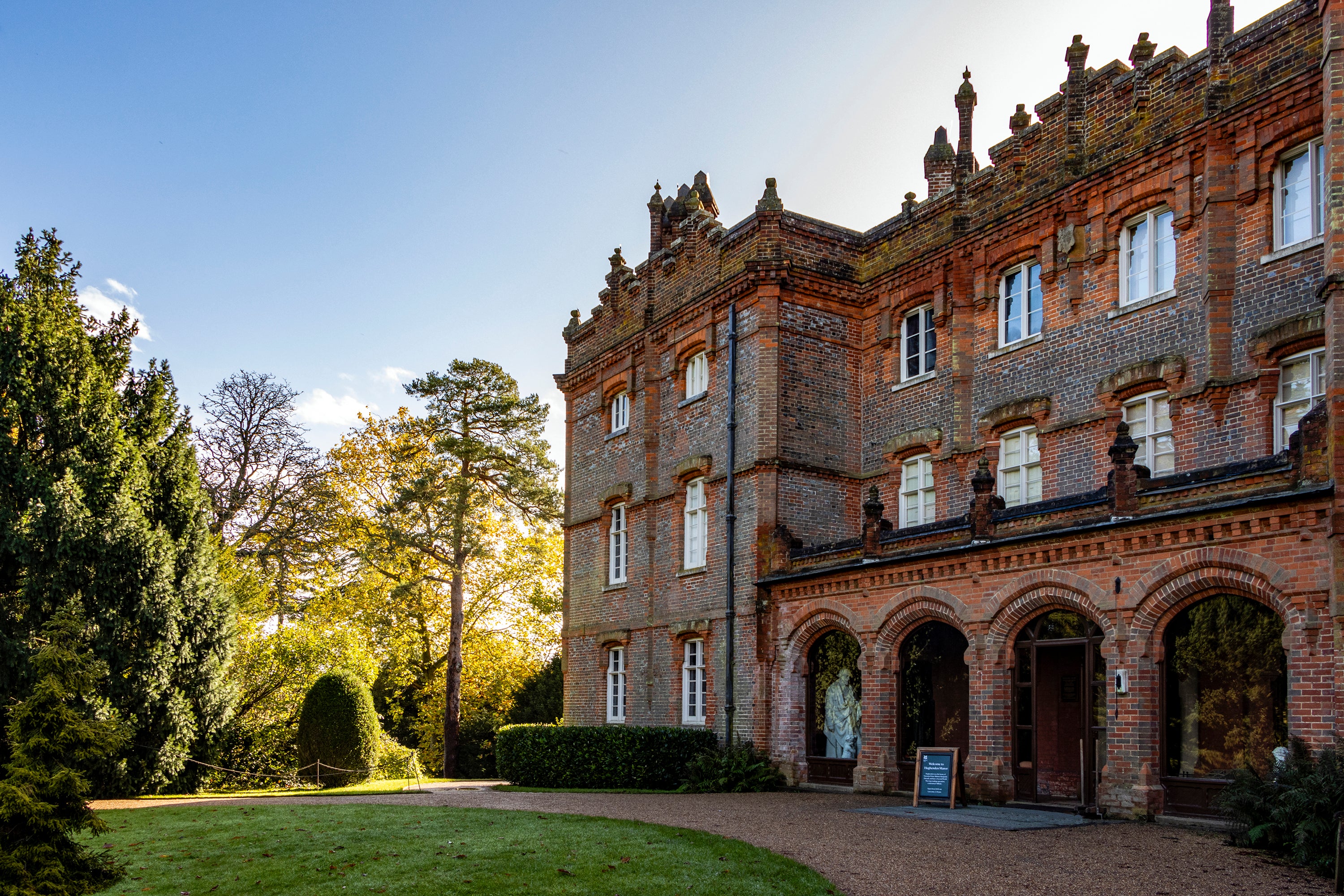 North facade of the manor house at Hughenden, Buckinghamshire