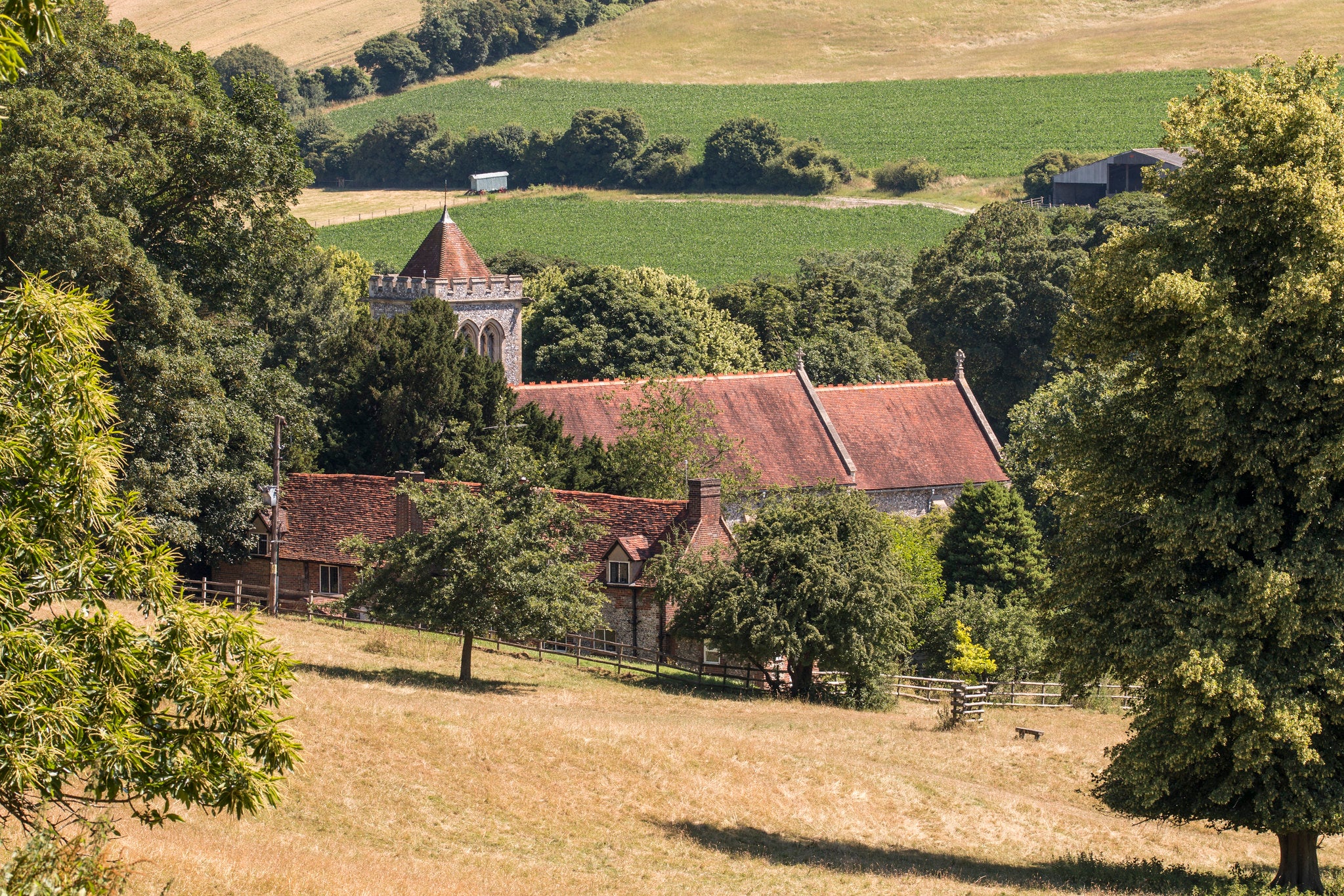 View of the church at Hughenden, Buckinghamshire National Trust |