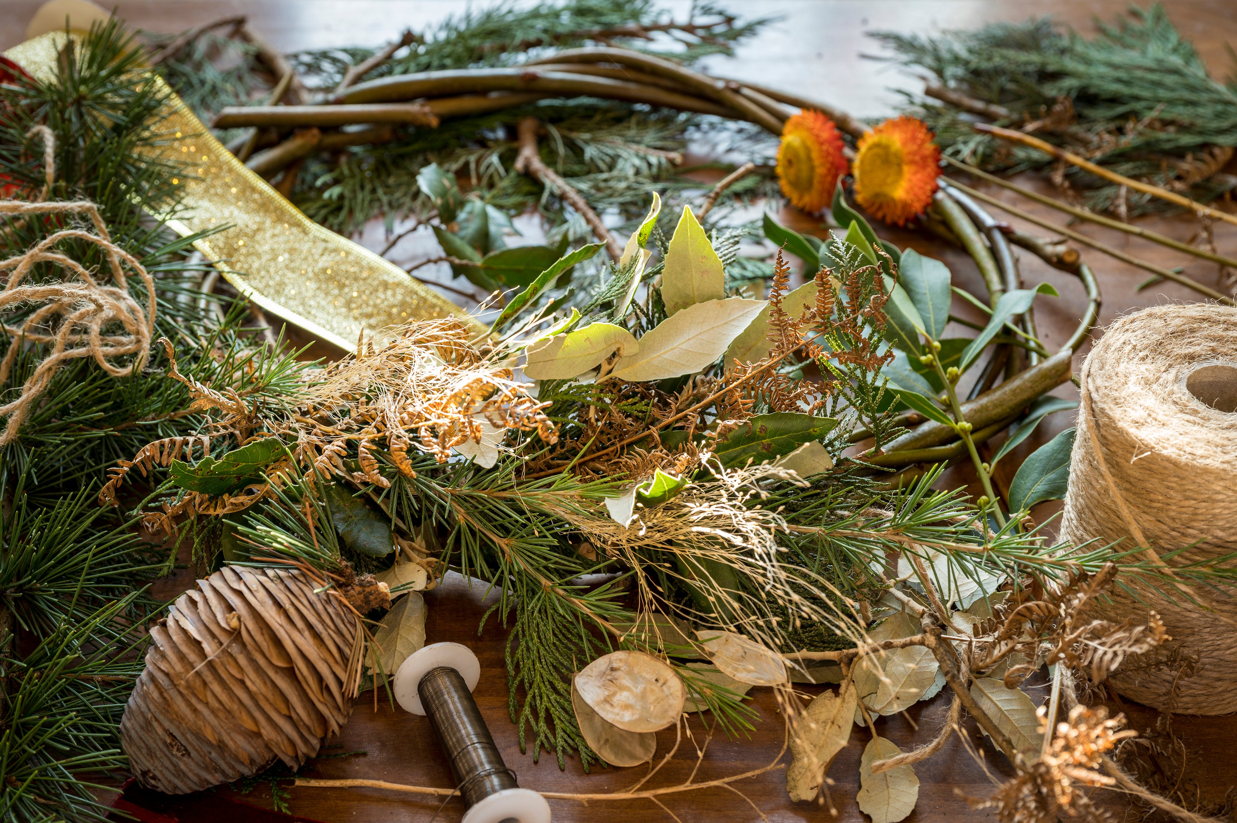 Christmas wreath workshop