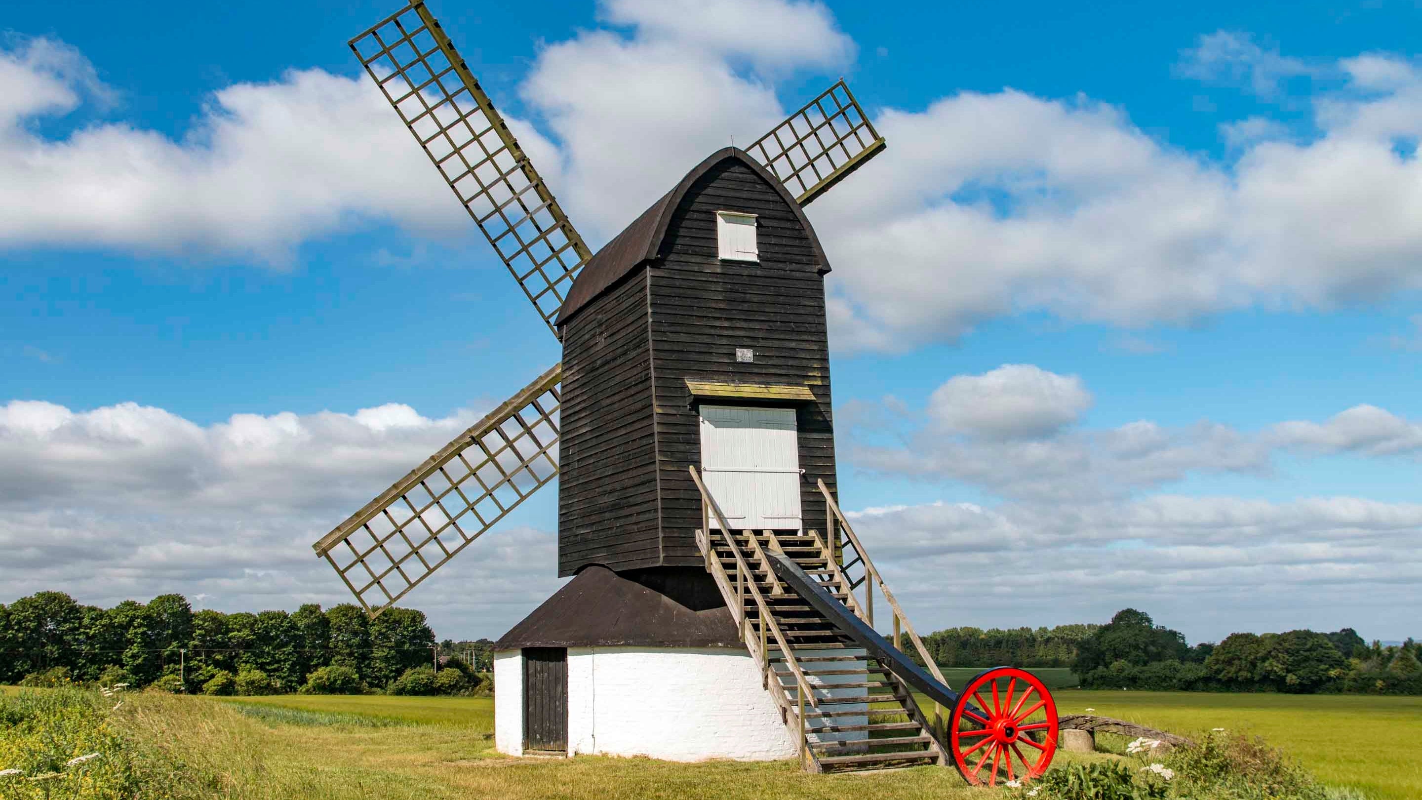 Pitstone Windmill in July on Ashridge Estate, Hertfordshire