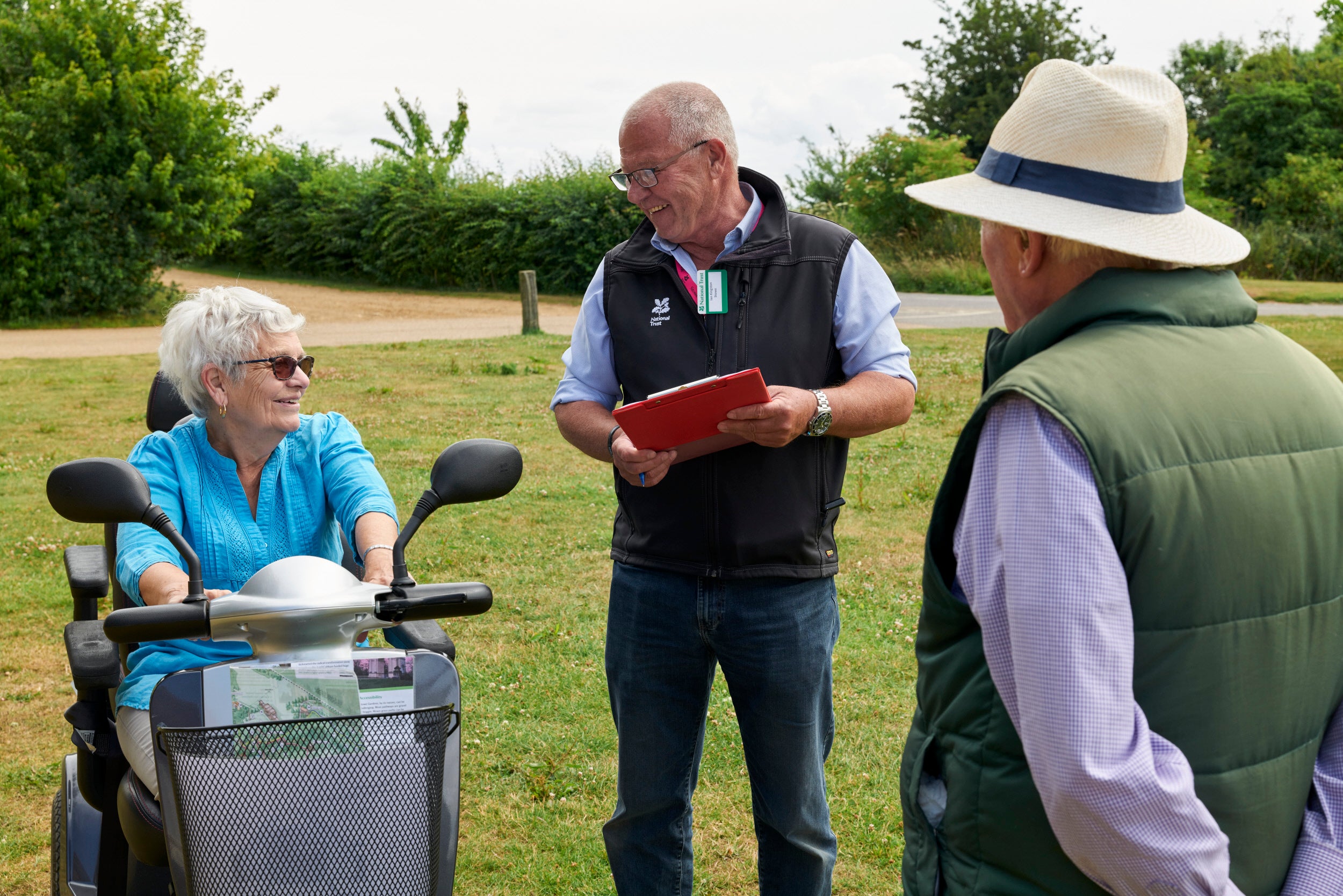 Visitor using access vehicles at Stowe