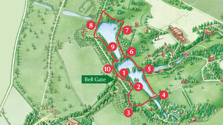 Stowe Lakeside Walk Map