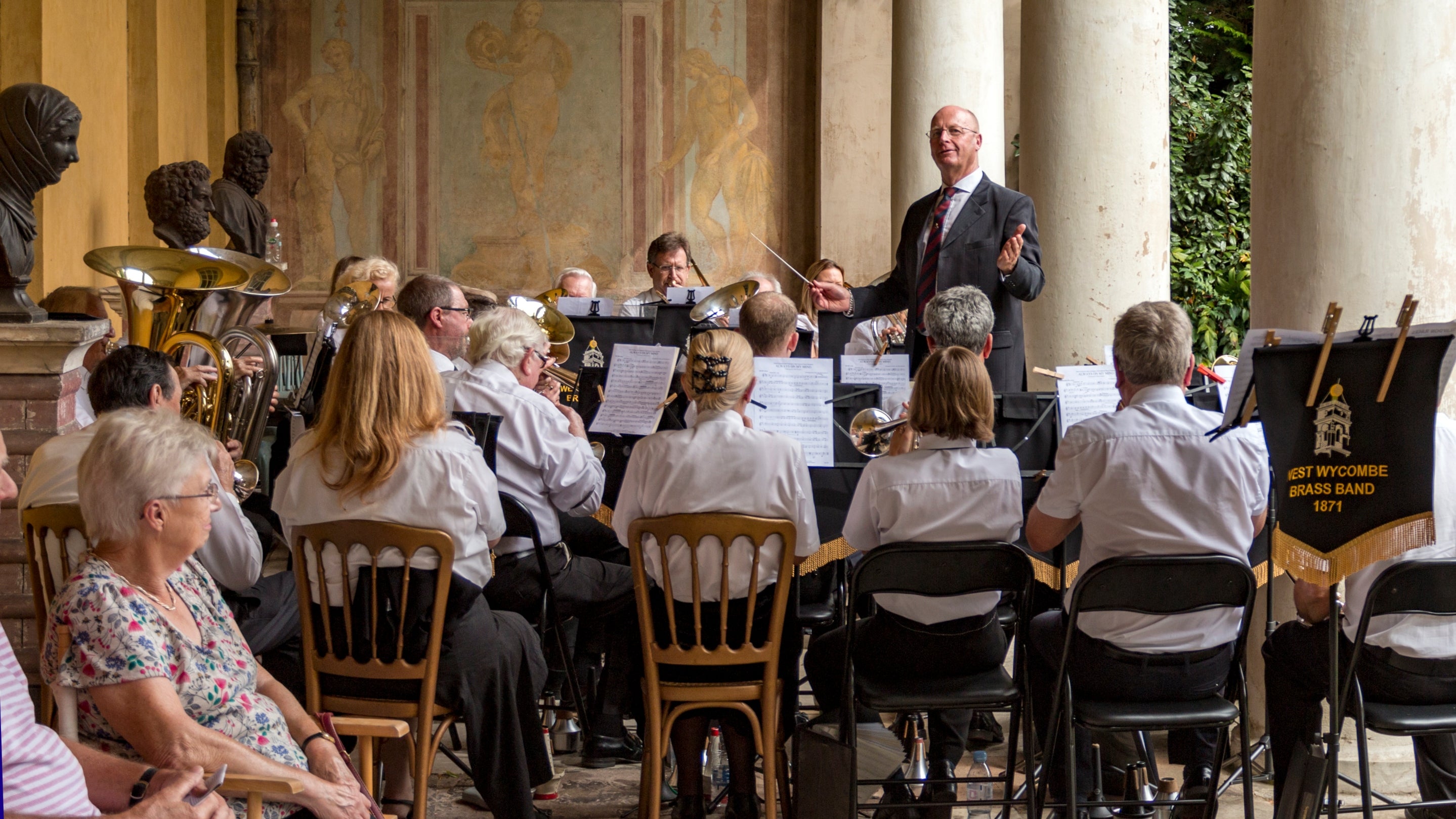 West Wycombe Brass Band performing at West Wycombe Park