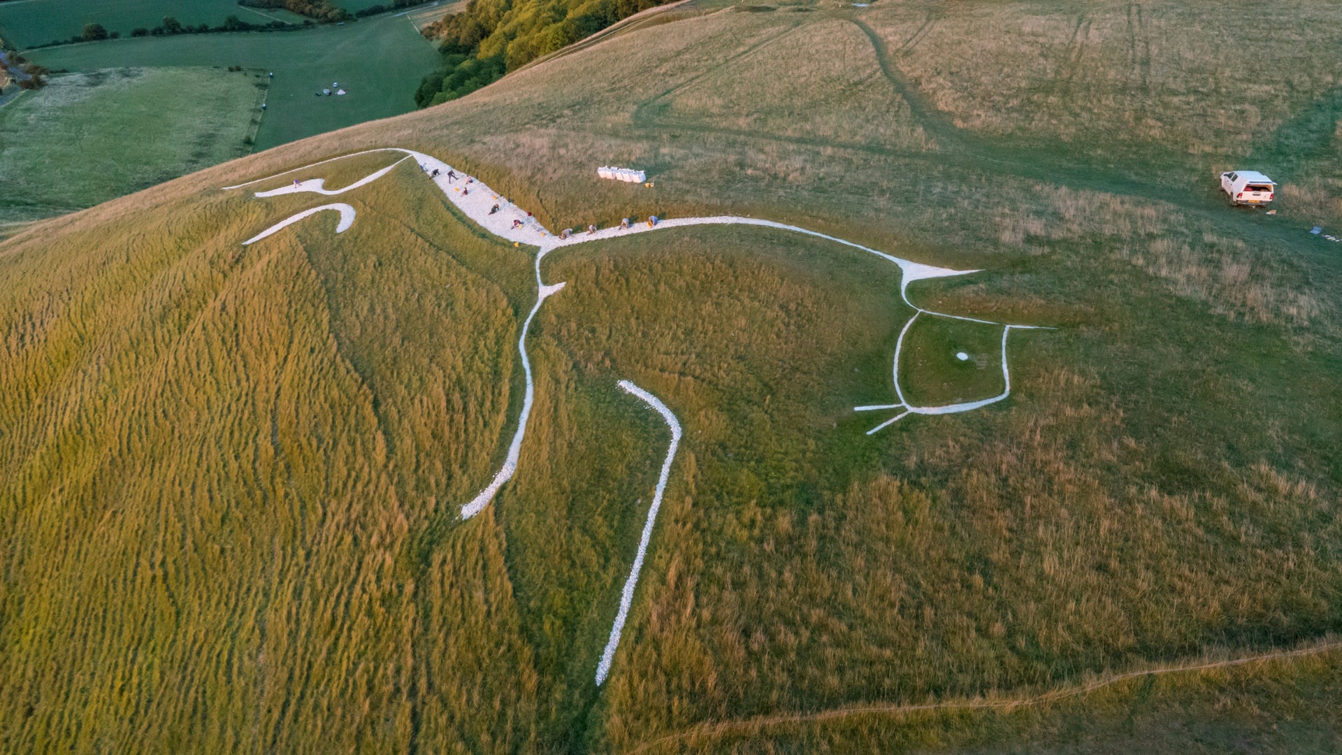 8 mile White Horse Hill to Ashdown loop guided walk