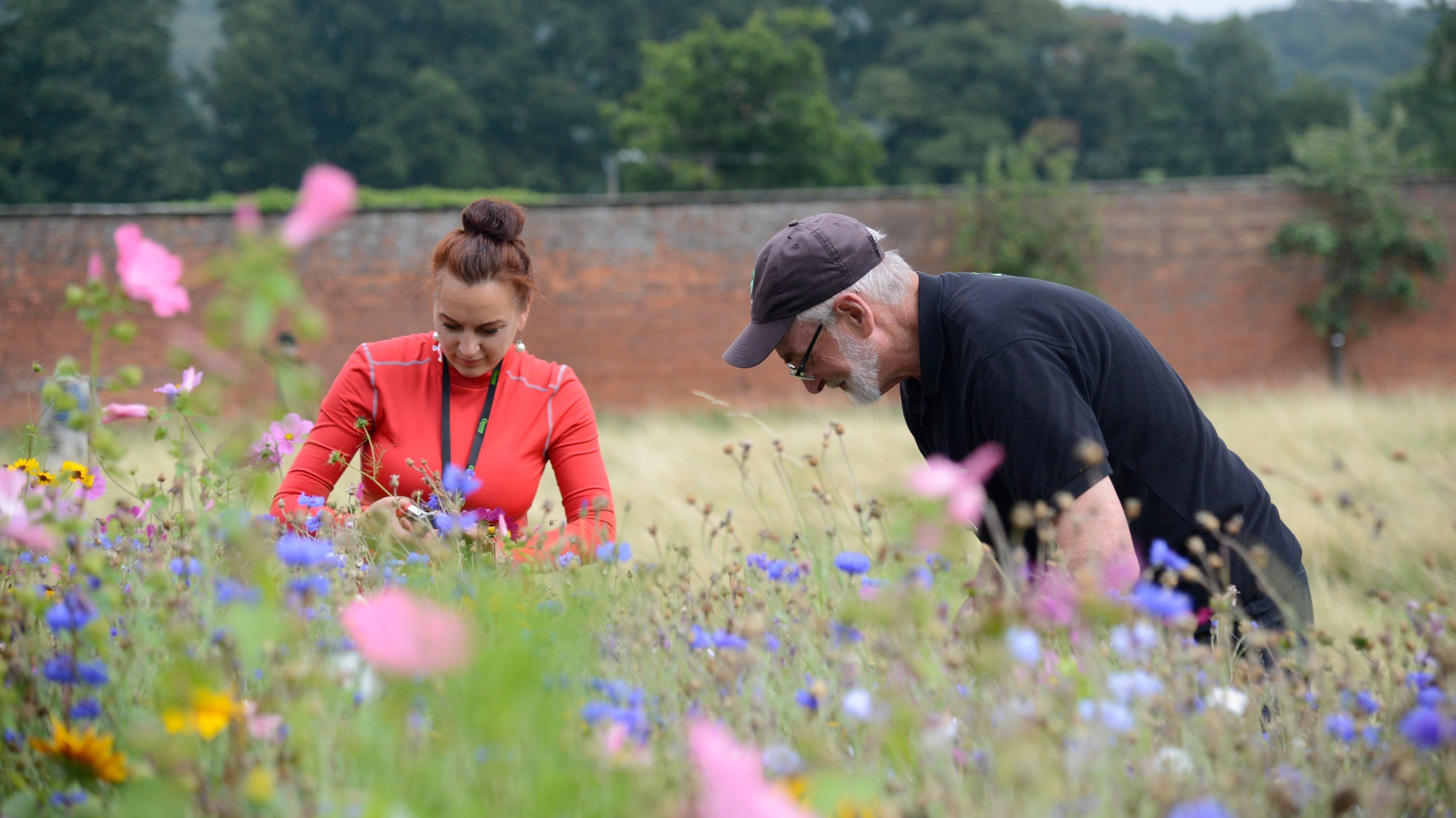 Gardeners at work at Calke Abbey, Derbyshire