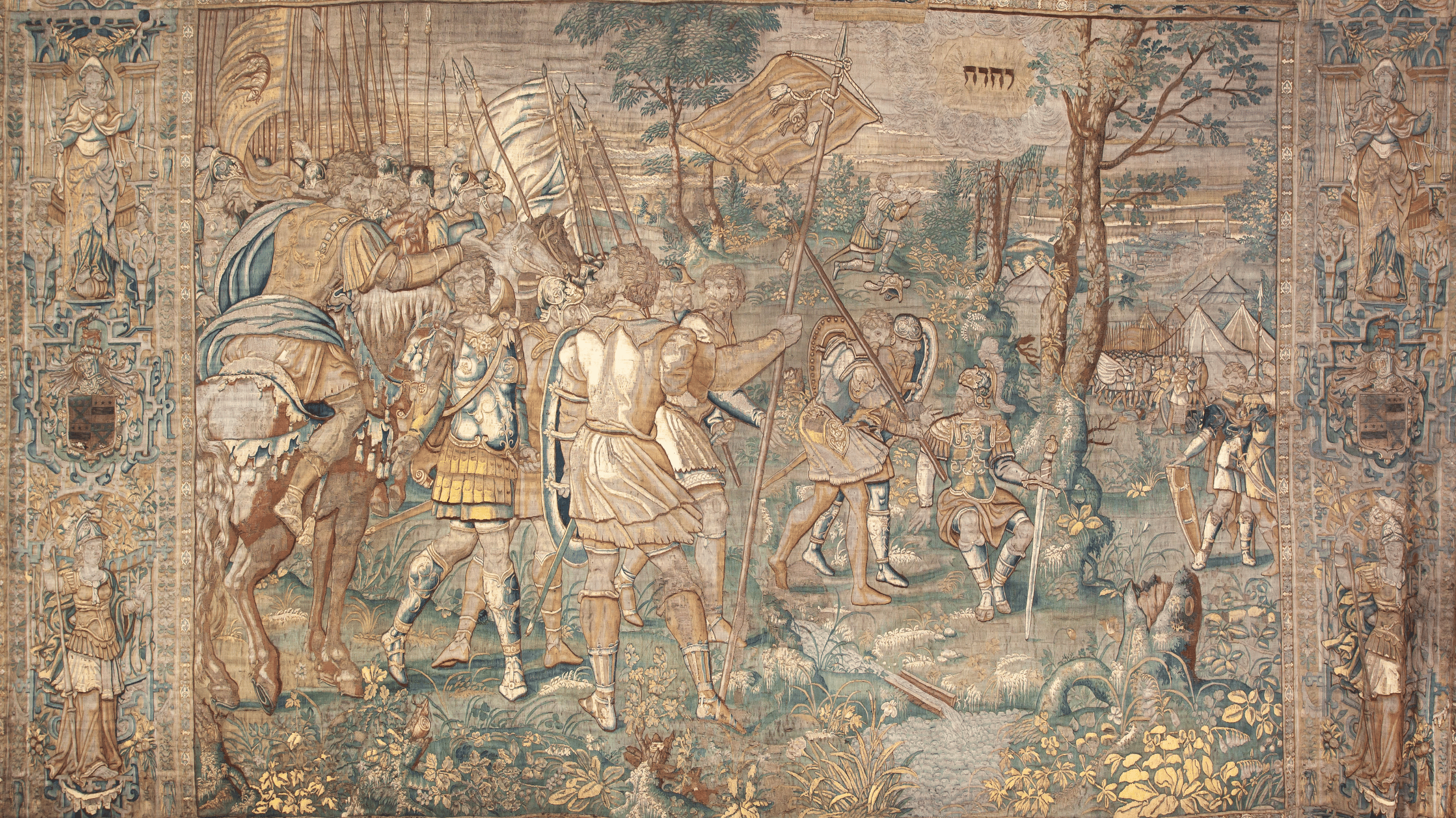 Gideon Tapestry before conservation