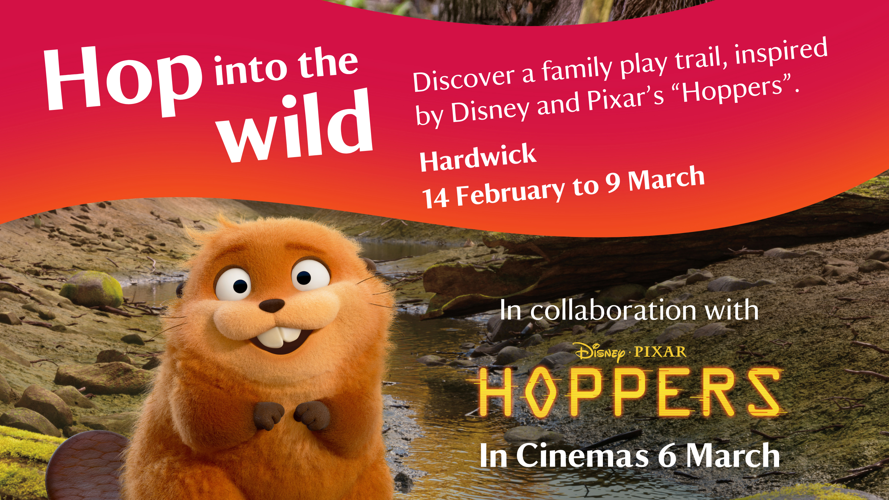 Promotional picture for Hoppers 'Hop into the Wild' trail at Hardwick