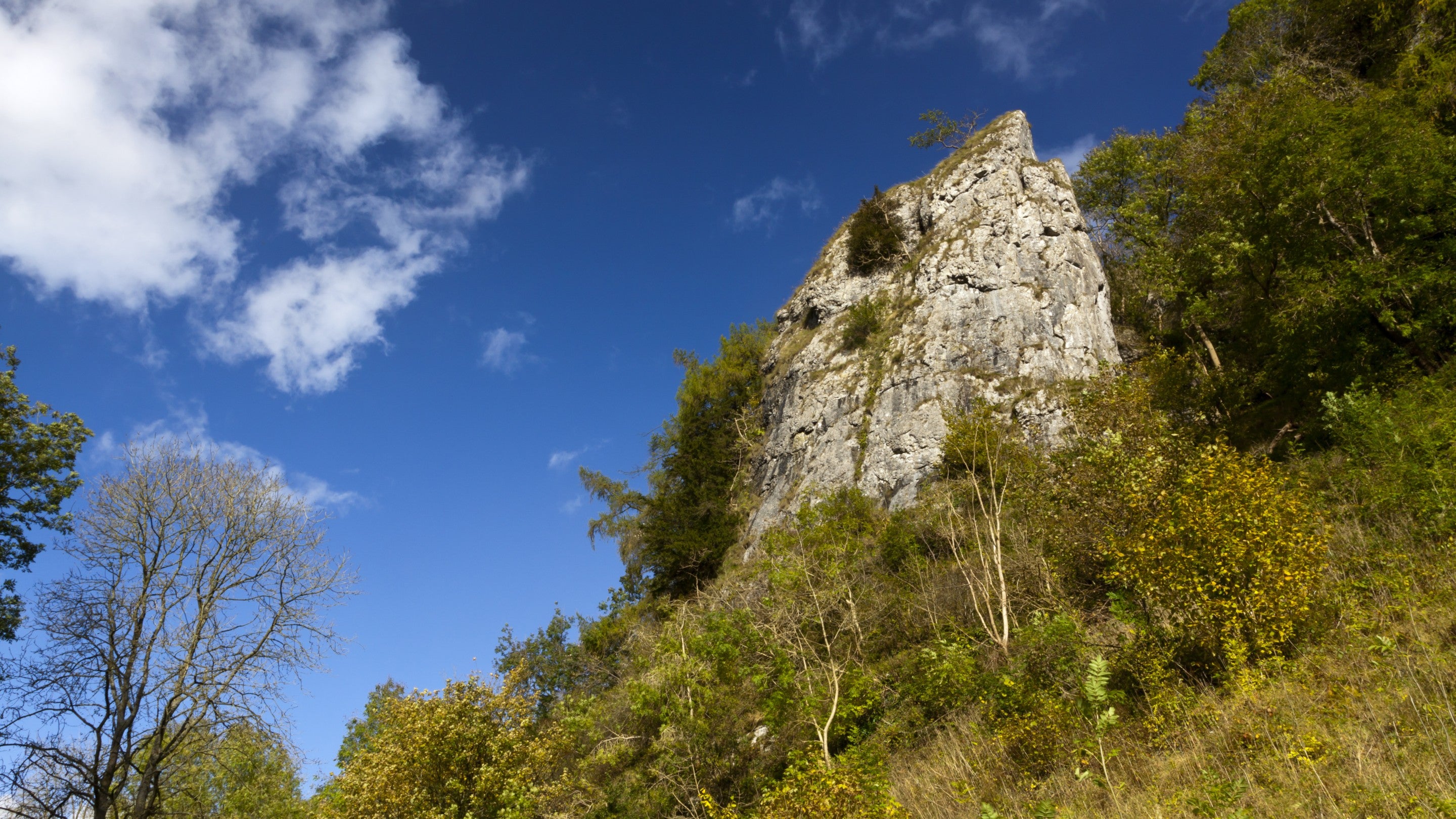 Tissington Spires in Dovedale, South Peak Estate, Derbyshire, in autumn