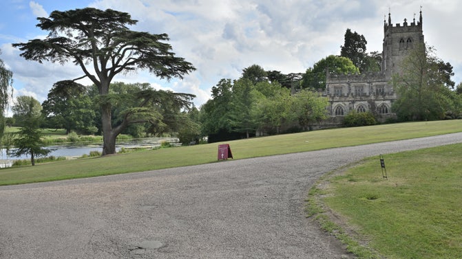 Driveway leading through the estate at Staunton Harold, Leicestershire