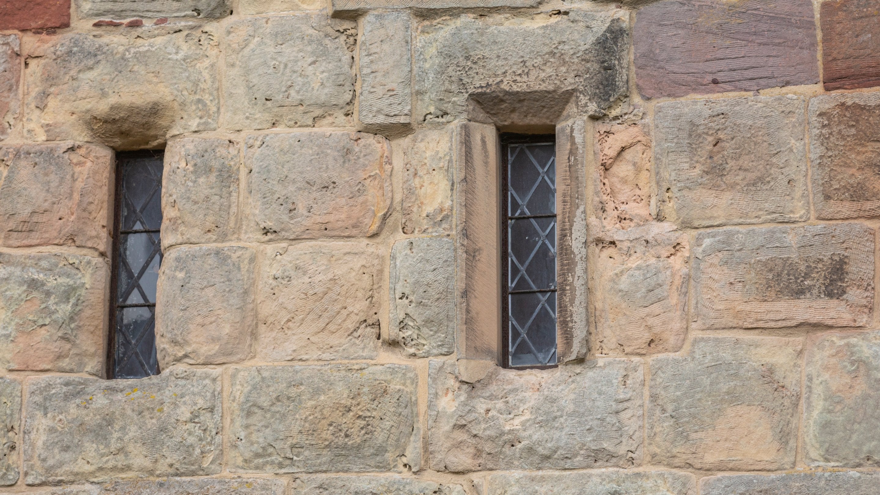 Exterior detail of Town Walls Tower in Shrewsbury, part of the wider Attingham Park Estate, Shropshire