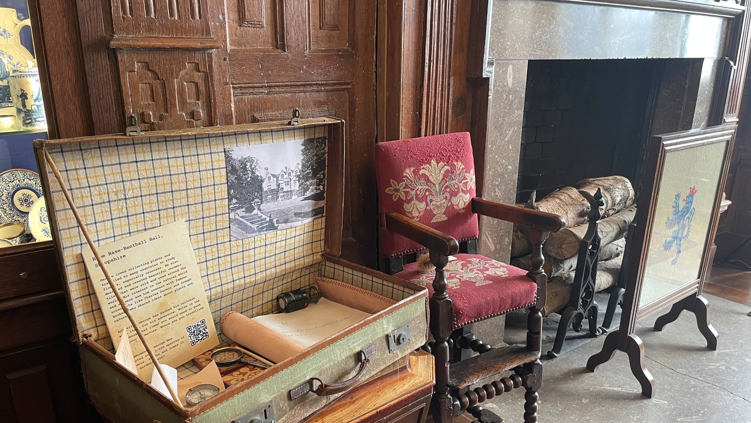 Benthall Hall George Maw trail suitcase