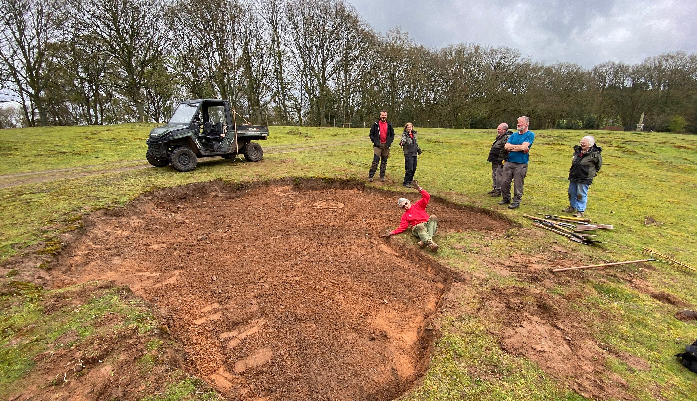 Kinver Edge ranger volunteers sandy scrapes South Staffordshire