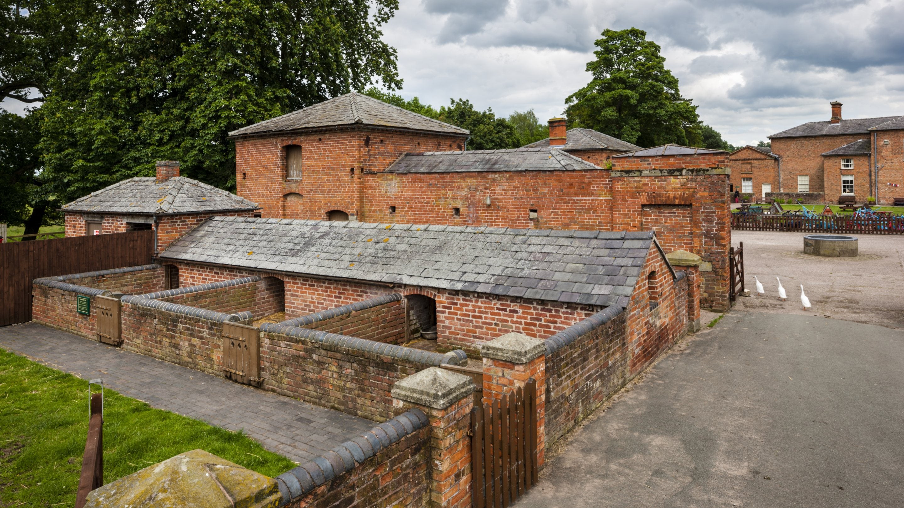 Pigsties and farm buildings on the Shugborough Estate, Staffordshire