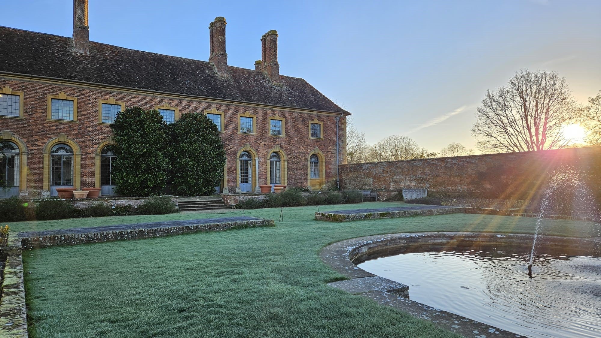 Strode House in winter sun