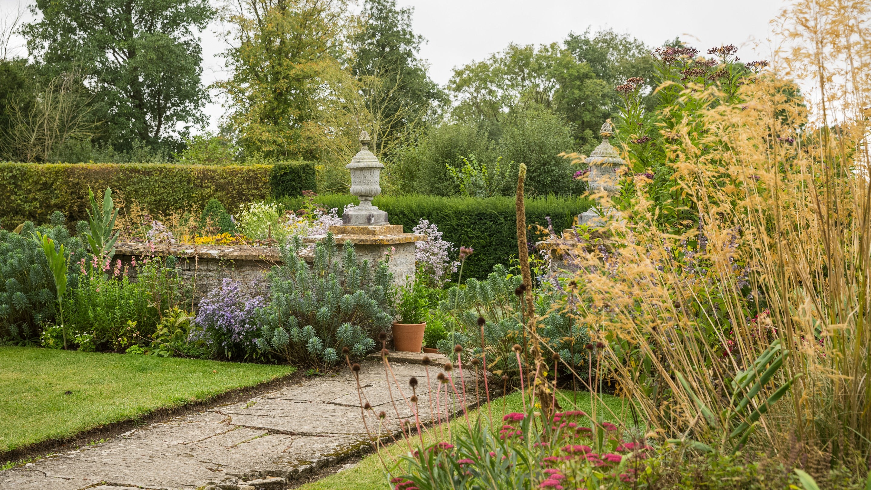 The garden at Lytes Cary Manor, Somerset