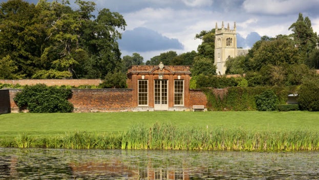 Ickworth Church and Summer House from Canal Lake