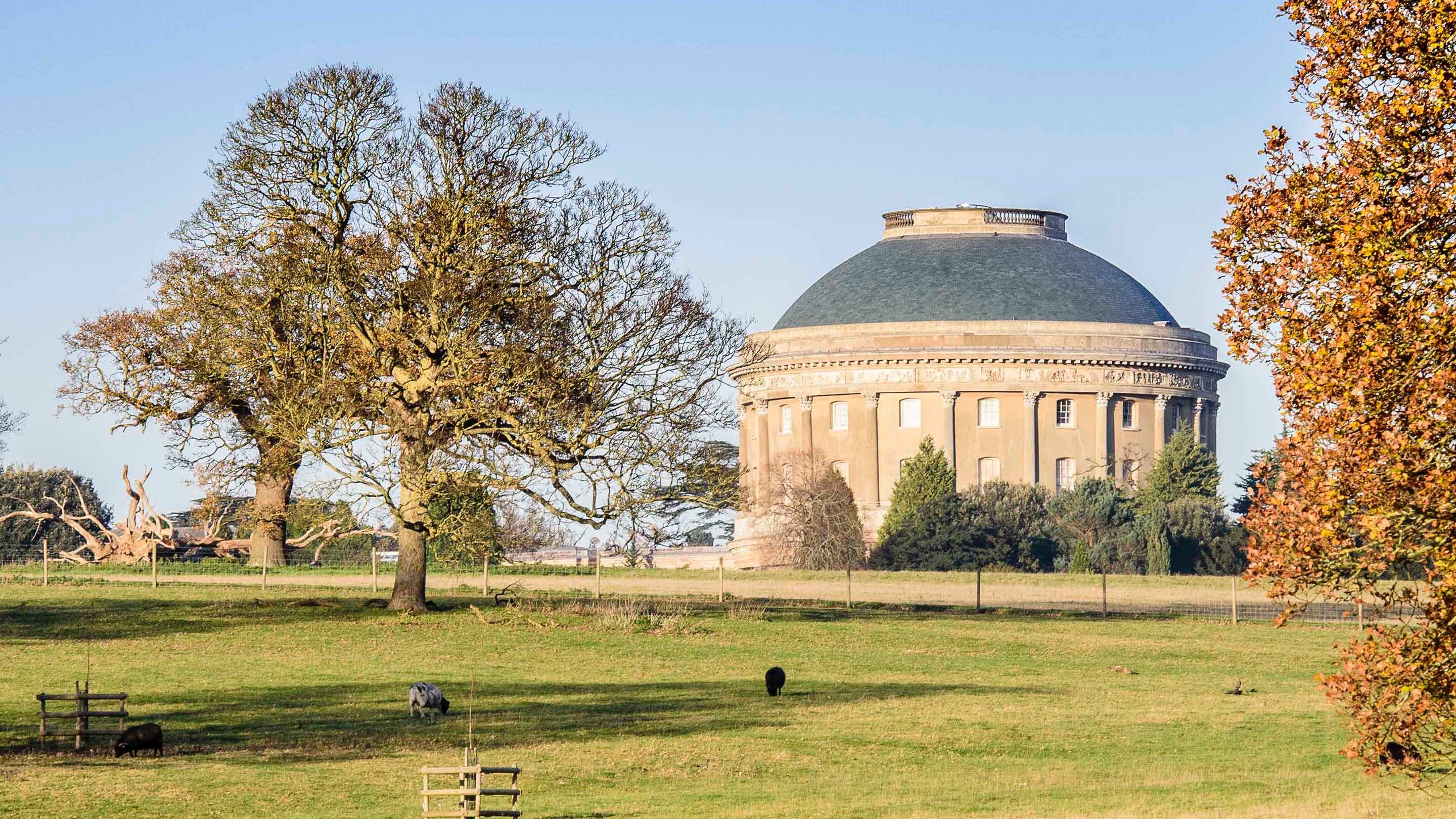 View of the Rotunda with restored roof at Ickworth, Suffolk
