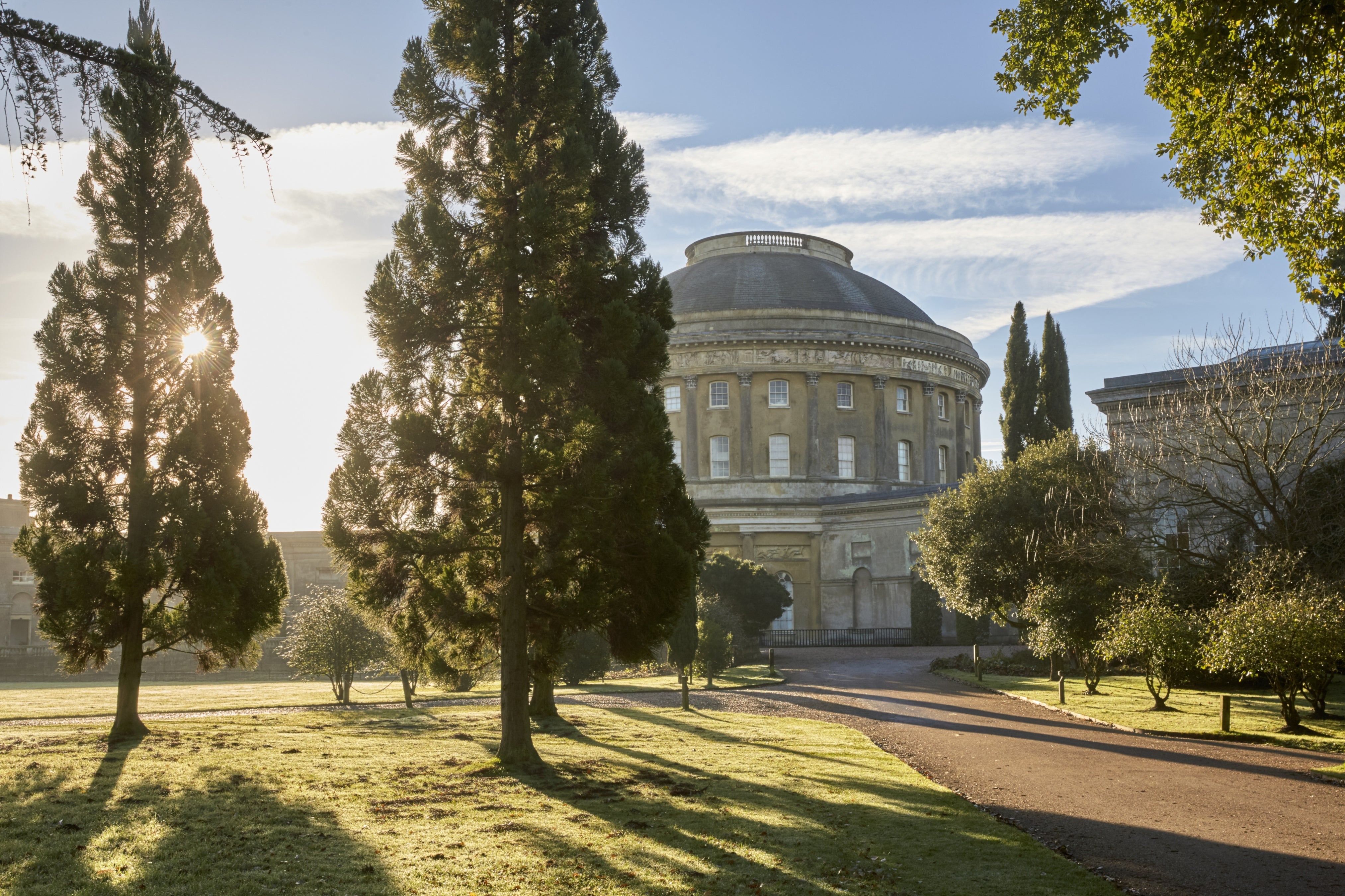 Ickworth House on a sunny winters day