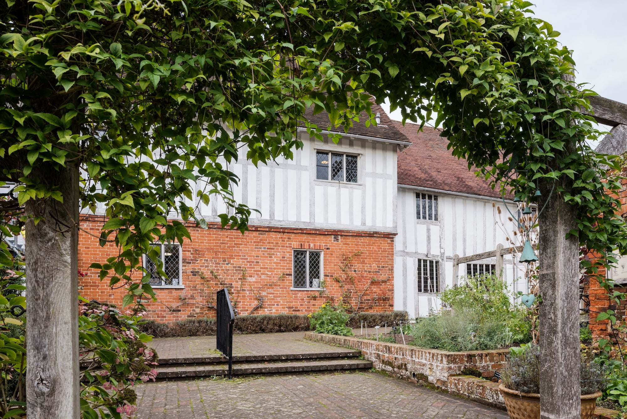 The Courtyard Garden at Lavenham Guildhall, Lavenham, Suffolk