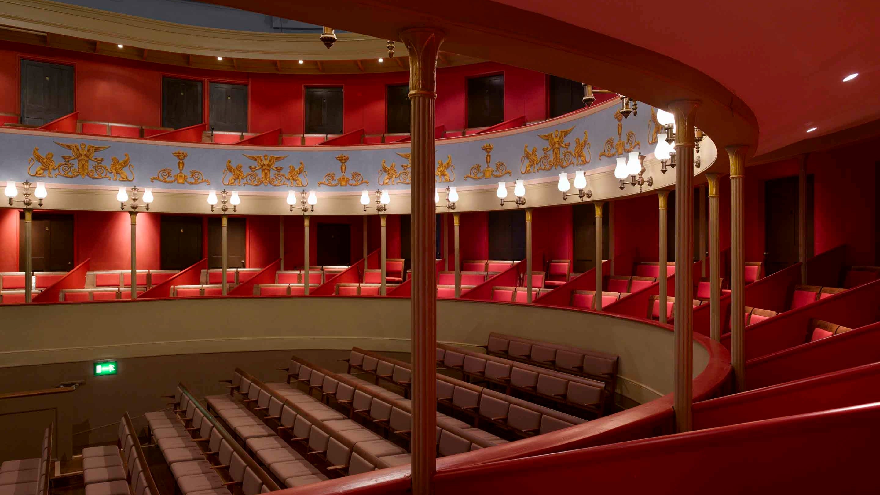 The auditorium at the Theatre Royal, Bury St Edmunds, Suffolk