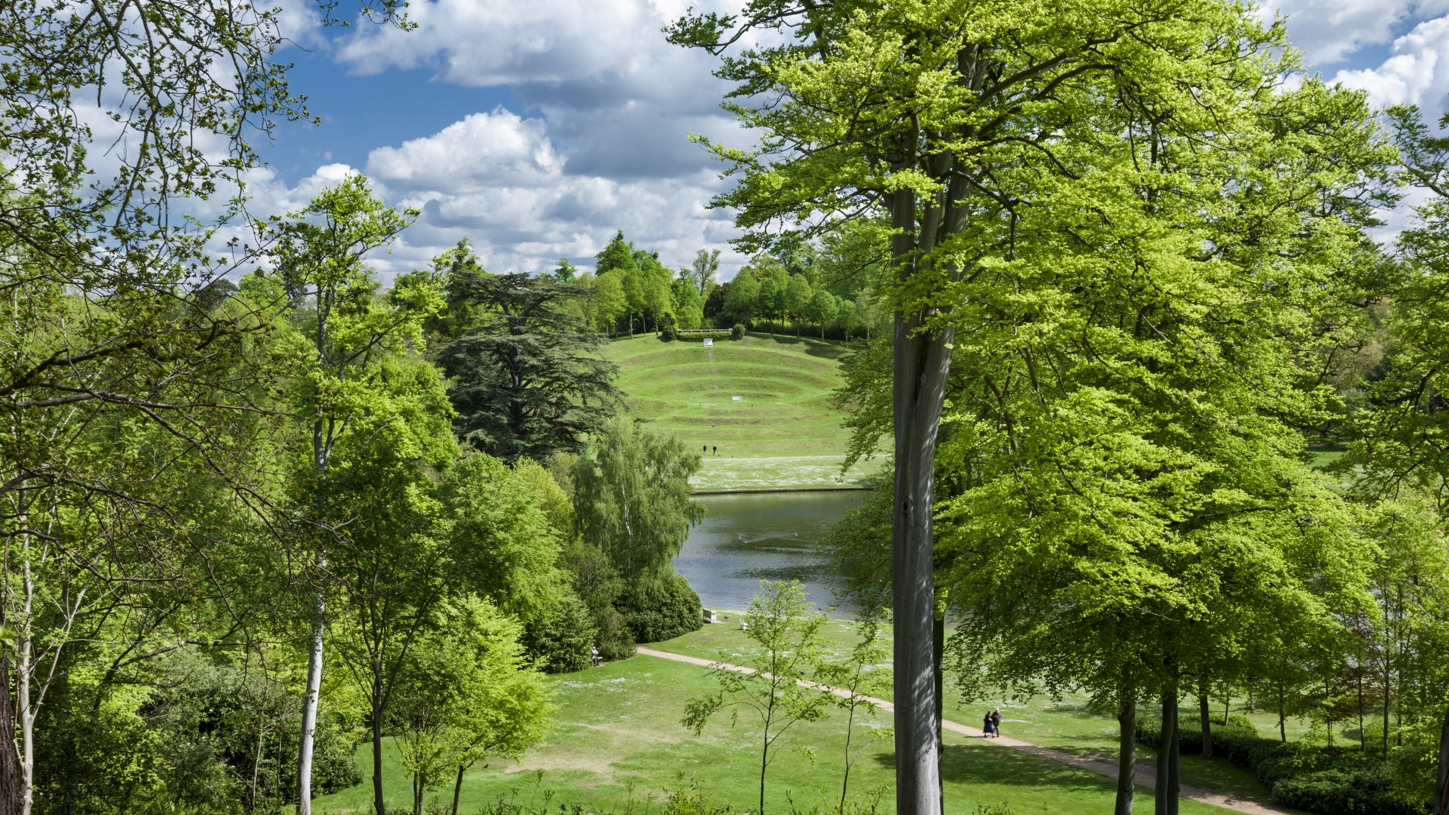 View from the Mount at Claremont Landscape Garden, Surrey.