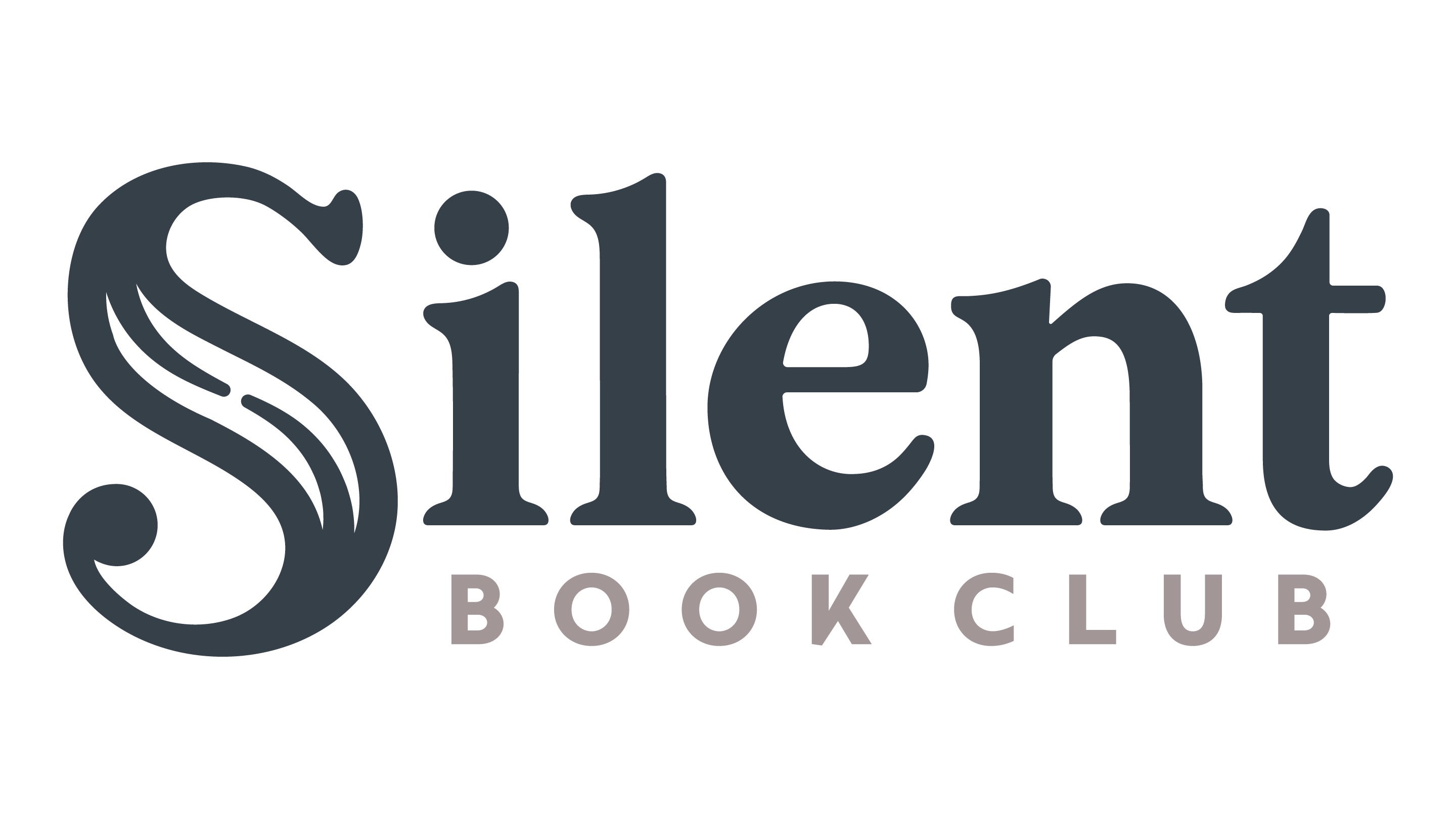 Text  Silent Book Club on a white background