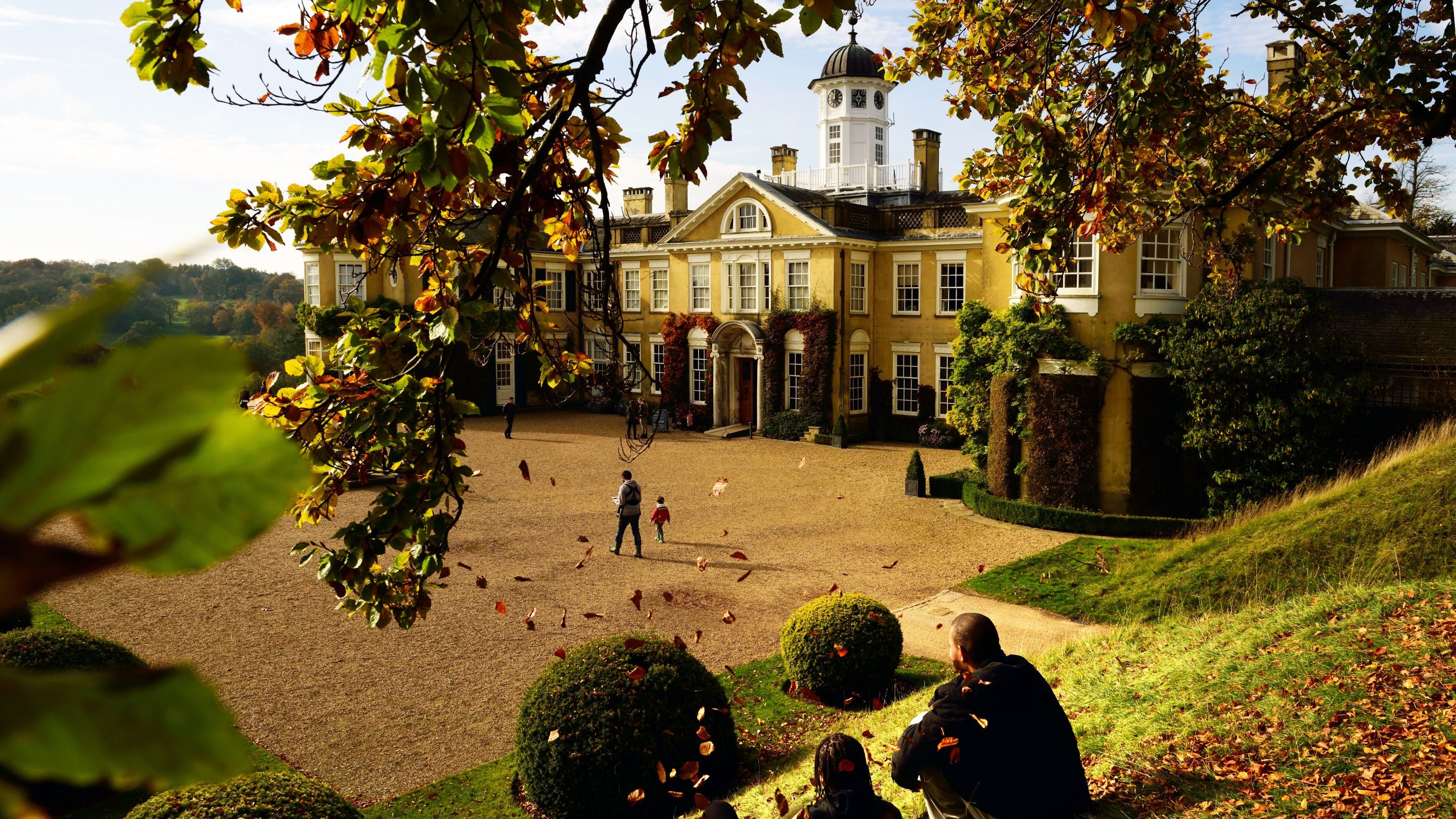 Visitors in the grounds of Polesden Lacey, Surrey