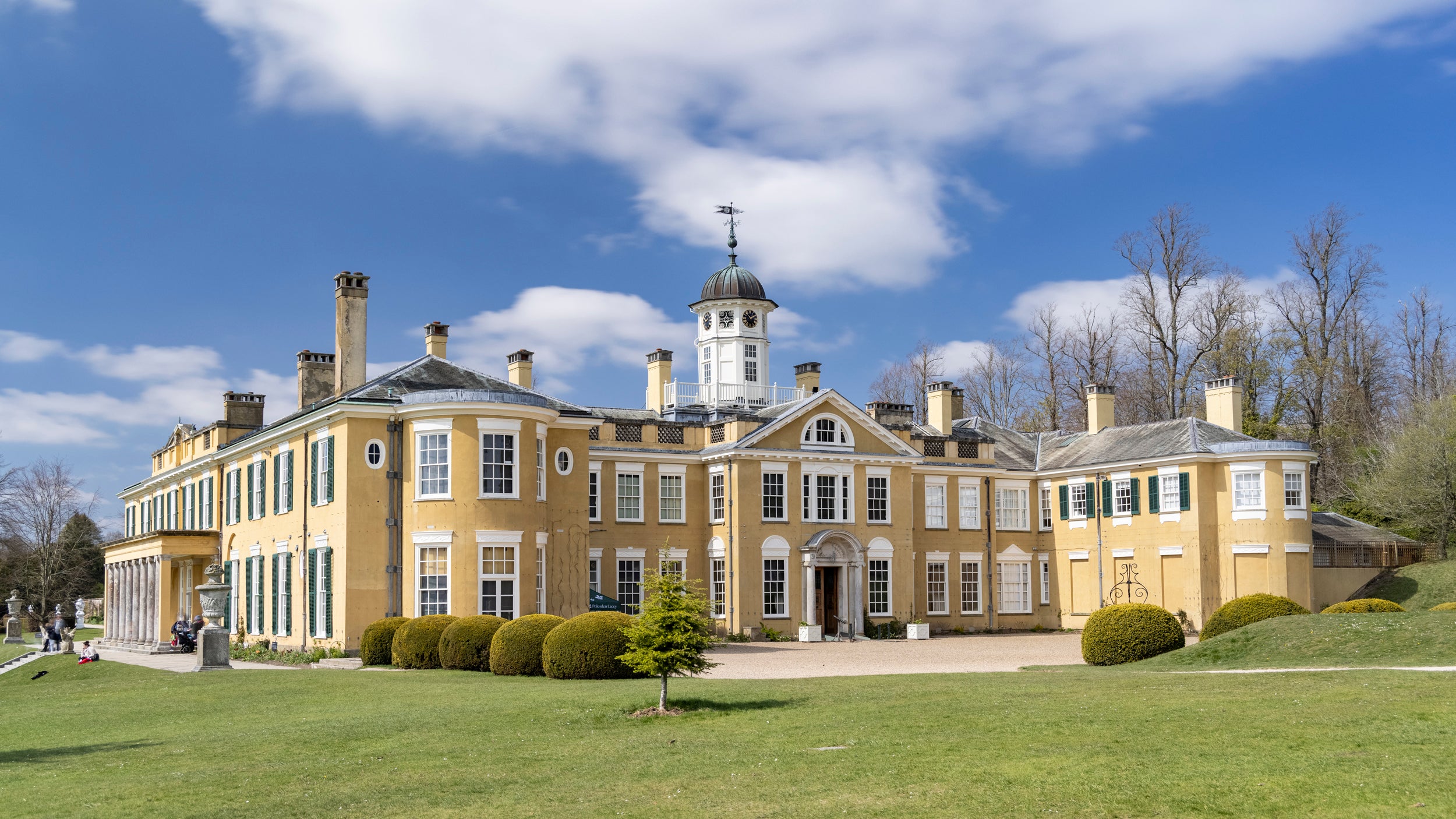 A view of the house at Polesden Lacey