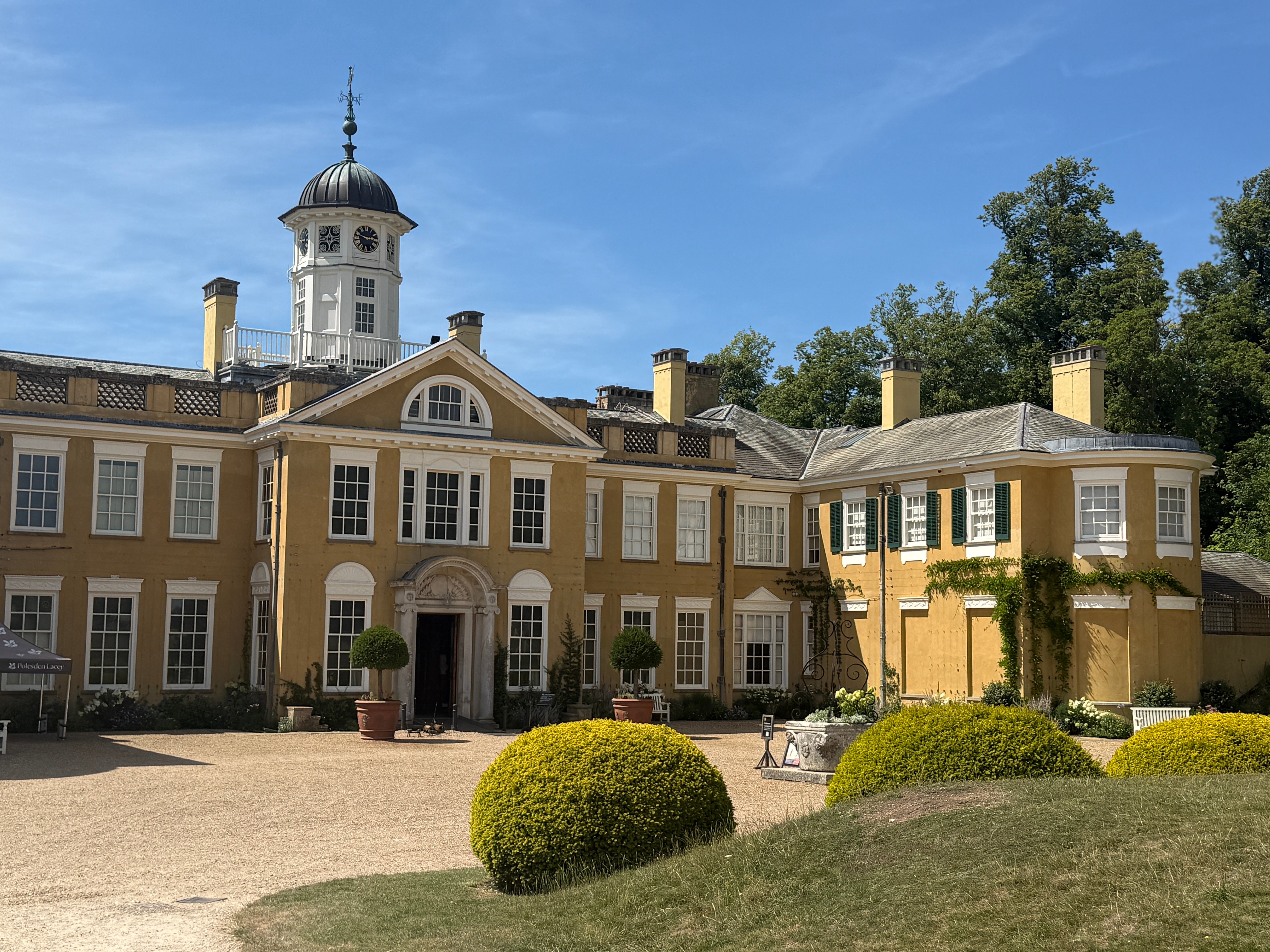 Exterior view of the house at Polesden Lacey