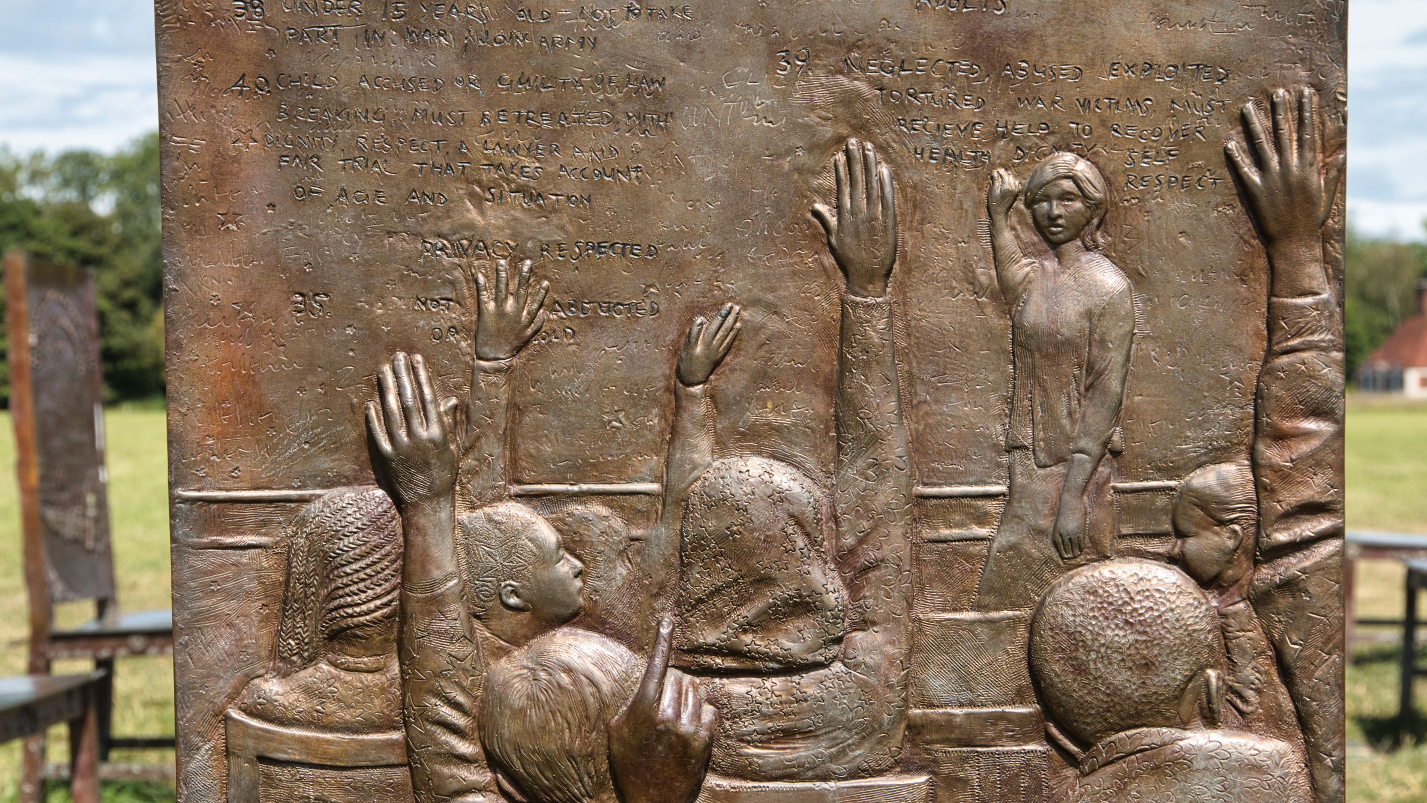 An investigation of the United Nations Convention of the Rights of the Child. Here we see it debated in a modern classroom, but it was based upon a 1923 document drafted by British social reformer Eglantyne Jebb.