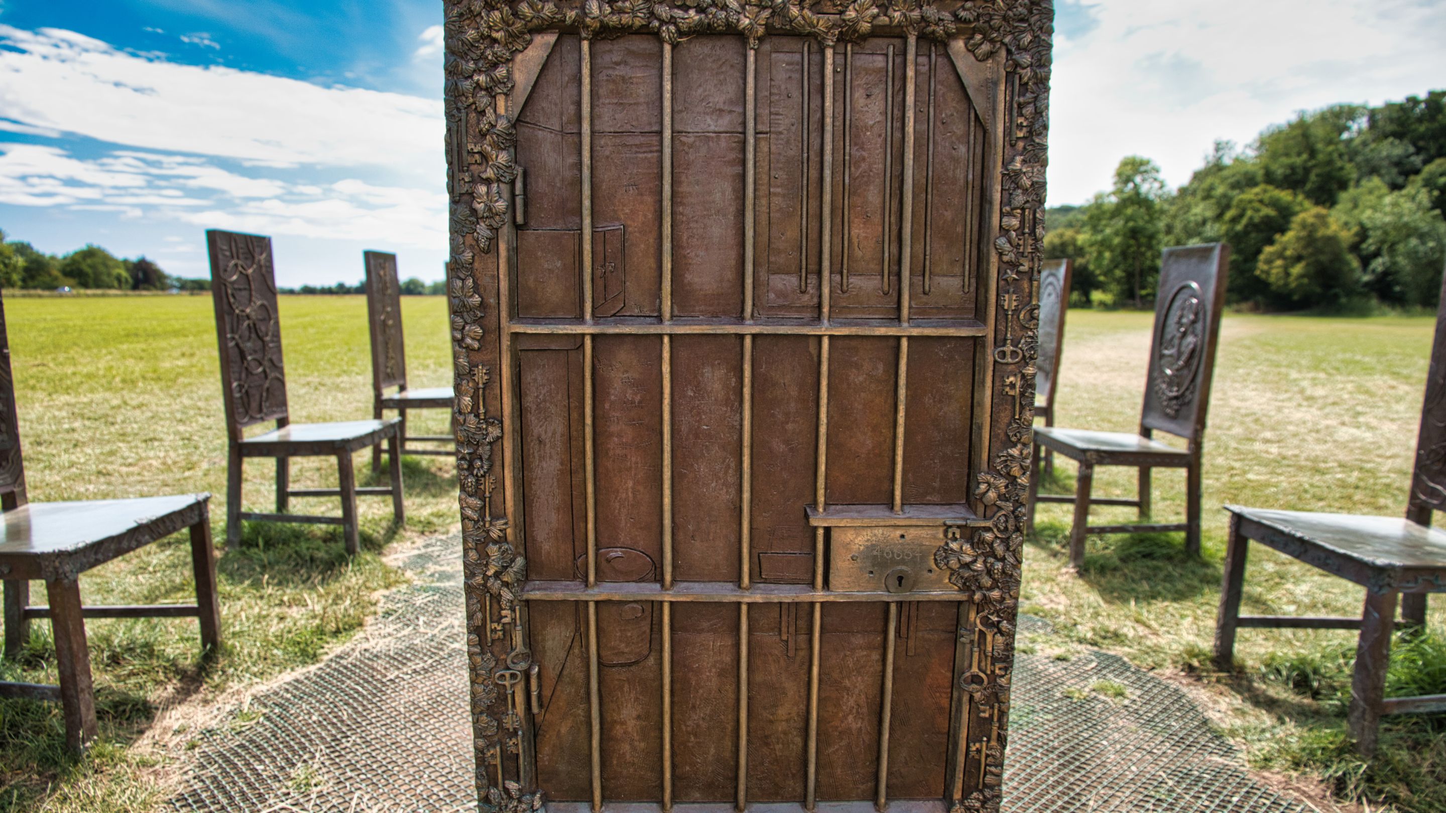 Nelson Mandela's prison cell, where he served 18 years of his life sentence for sabotage and conspiracy to overthrow the state.
