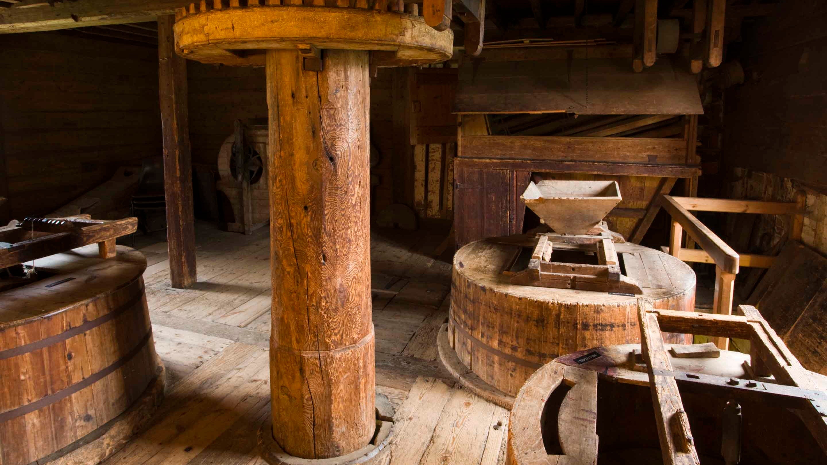 The interior of Shalford Mill