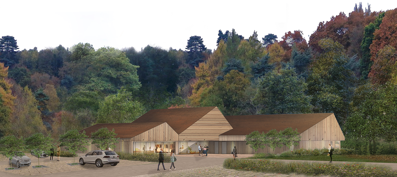 Winkworth Arboretum new visitor centre artists impression