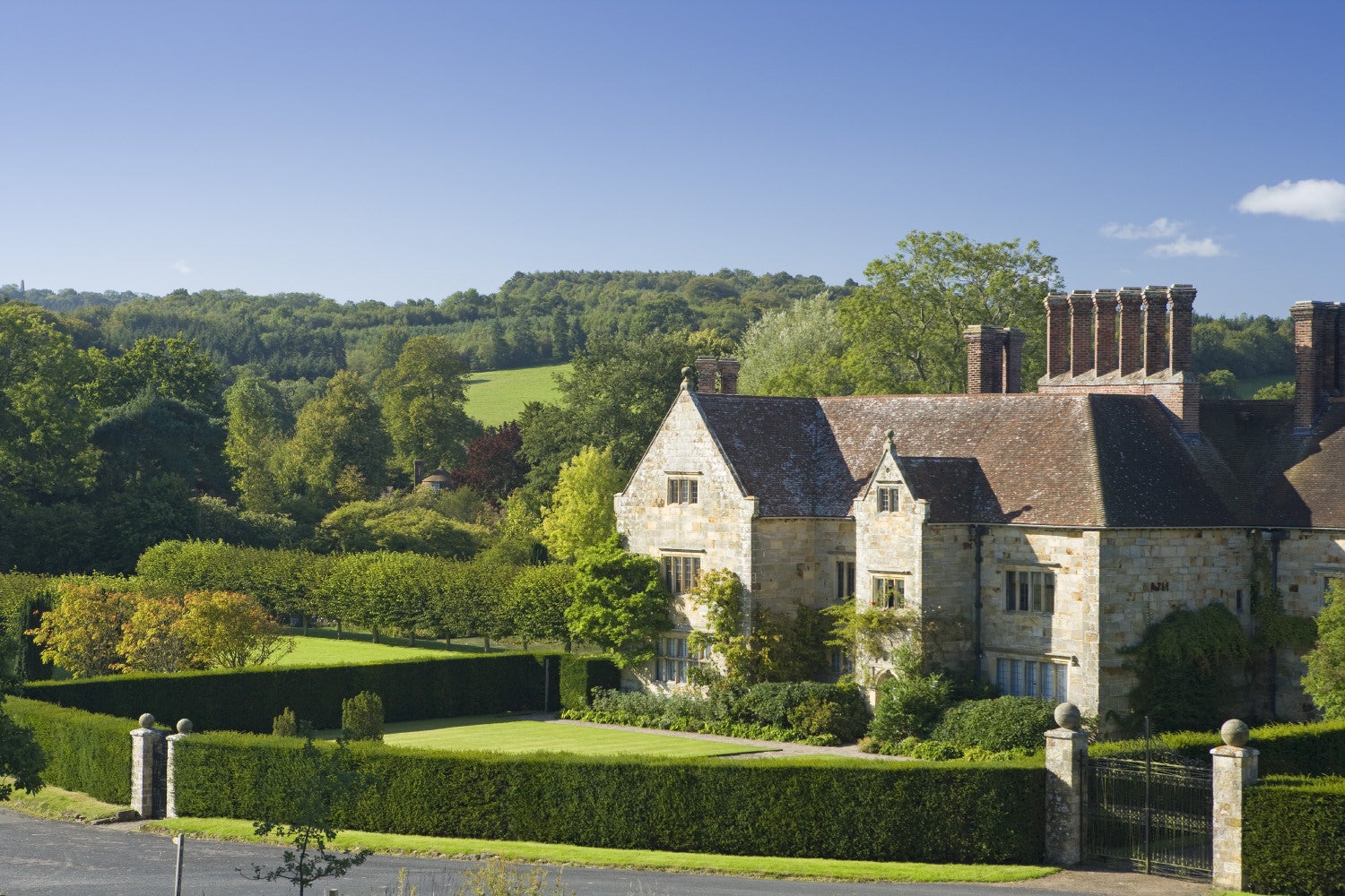 Bateman's, the Jacobean house that was the home of Rudyard Kipling from 1902 to 1936, set in its garden in the countryside at Burwash, East Sussex.